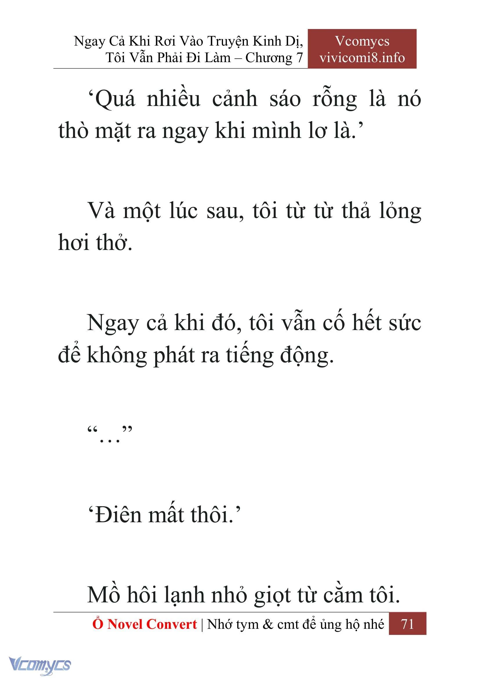 [Novel] Ngay Cả Khi Rơi Vào Truyện Kinh Dị, Tôi Vẫn Phải Đi Làm Chapter  7 - 73