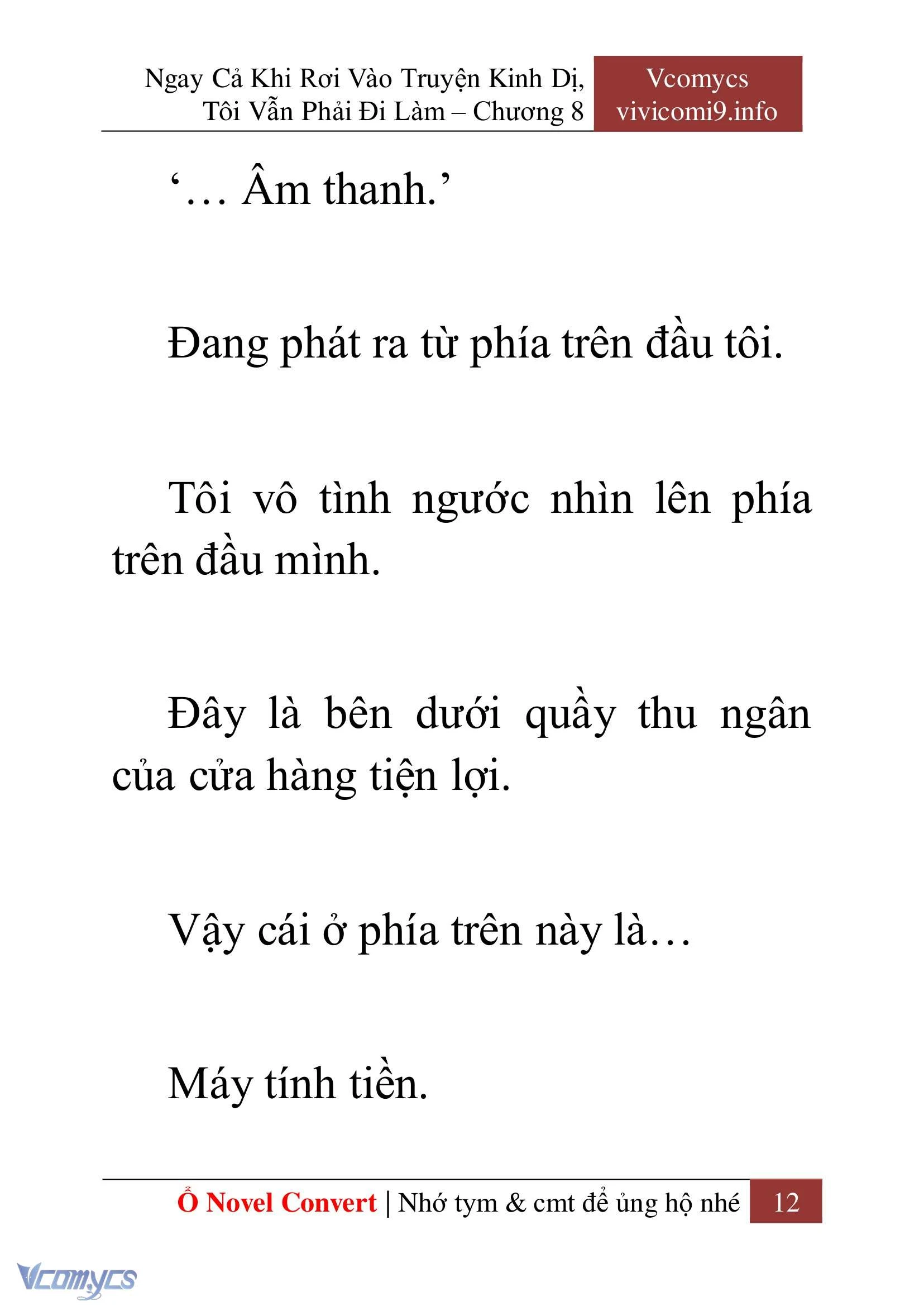 [Novel] Ngay Cả Khi Rơi Vào Truyện Kinh Dị, Tôi Vẫn Phải Đi Làm Chapter  8 - 14