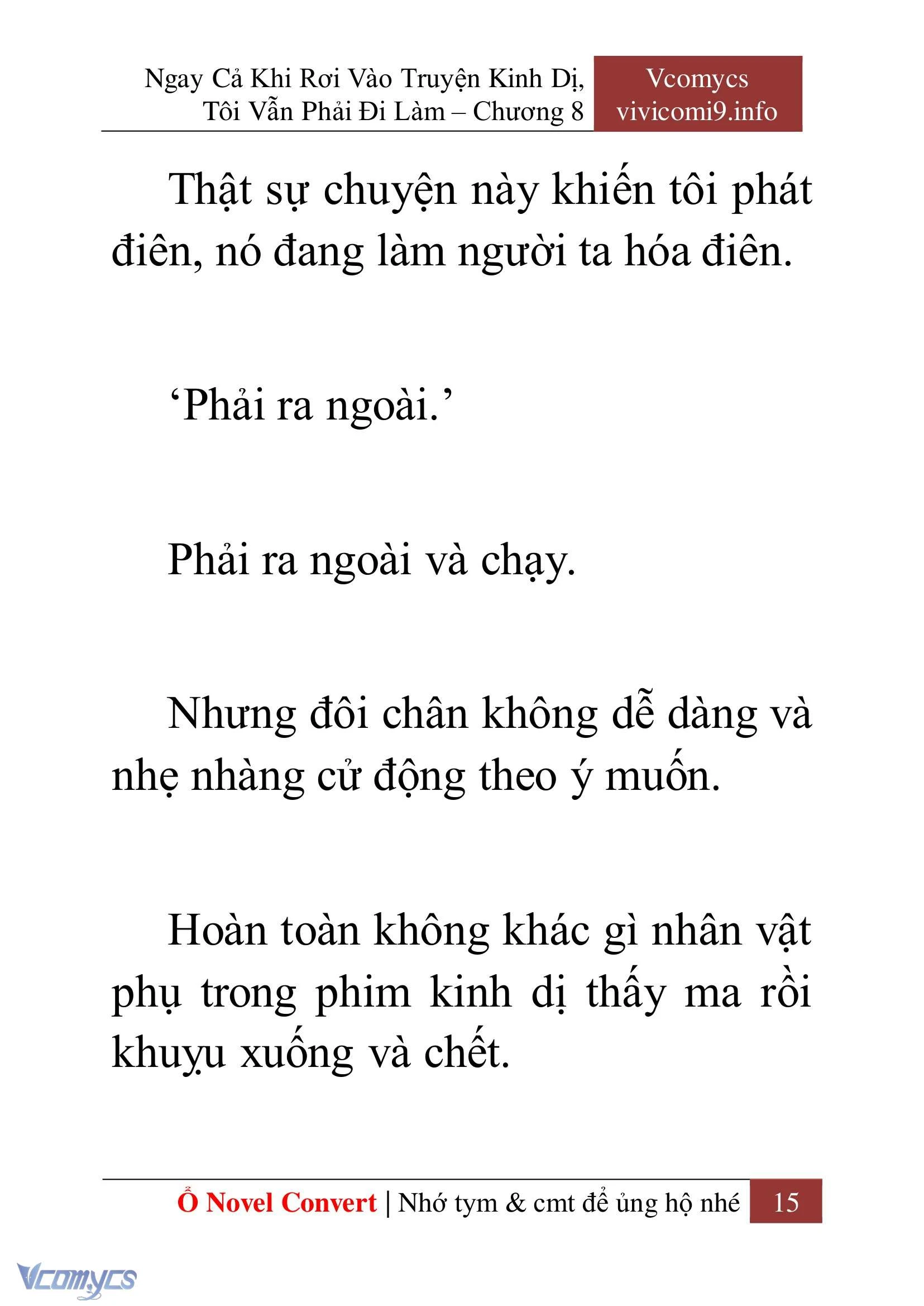 [Novel] Ngay Cả Khi Rơi Vào Truyện Kinh Dị, Tôi Vẫn Phải Đi Làm Chapter  8 - 17