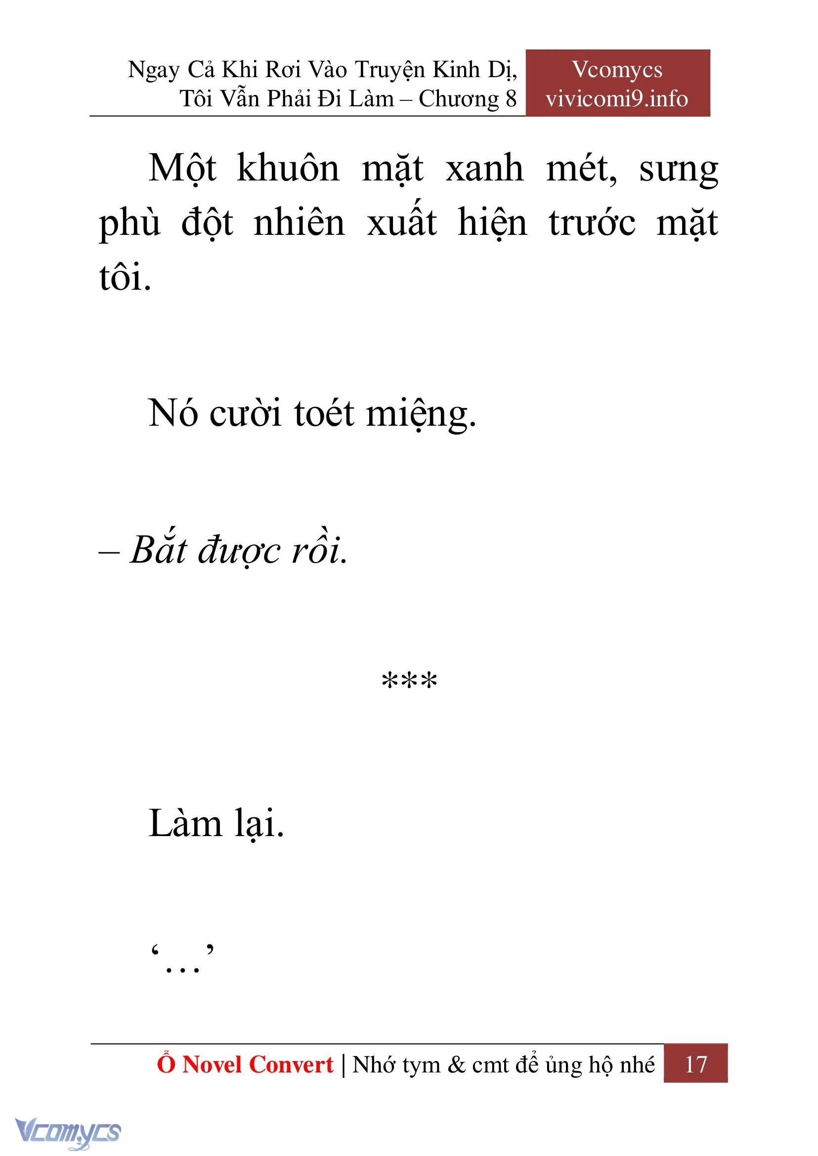 [Novel] Ngay Cả Khi Rơi Vào Truyện Kinh Dị, Tôi Vẫn Phải Đi Làm Chapter  8 - 19