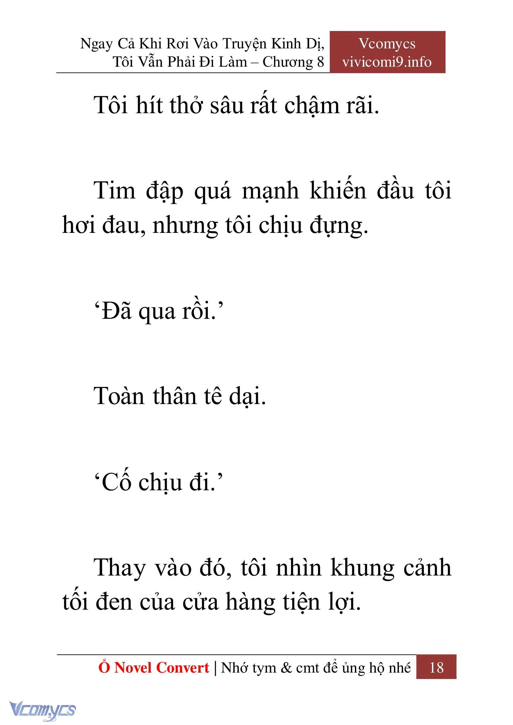 [Novel] Ngay Cả Khi Rơi Vào Truyện Kinh Dị, Tôi Vẫn Phải Đi Làm Chapter  8 - 20