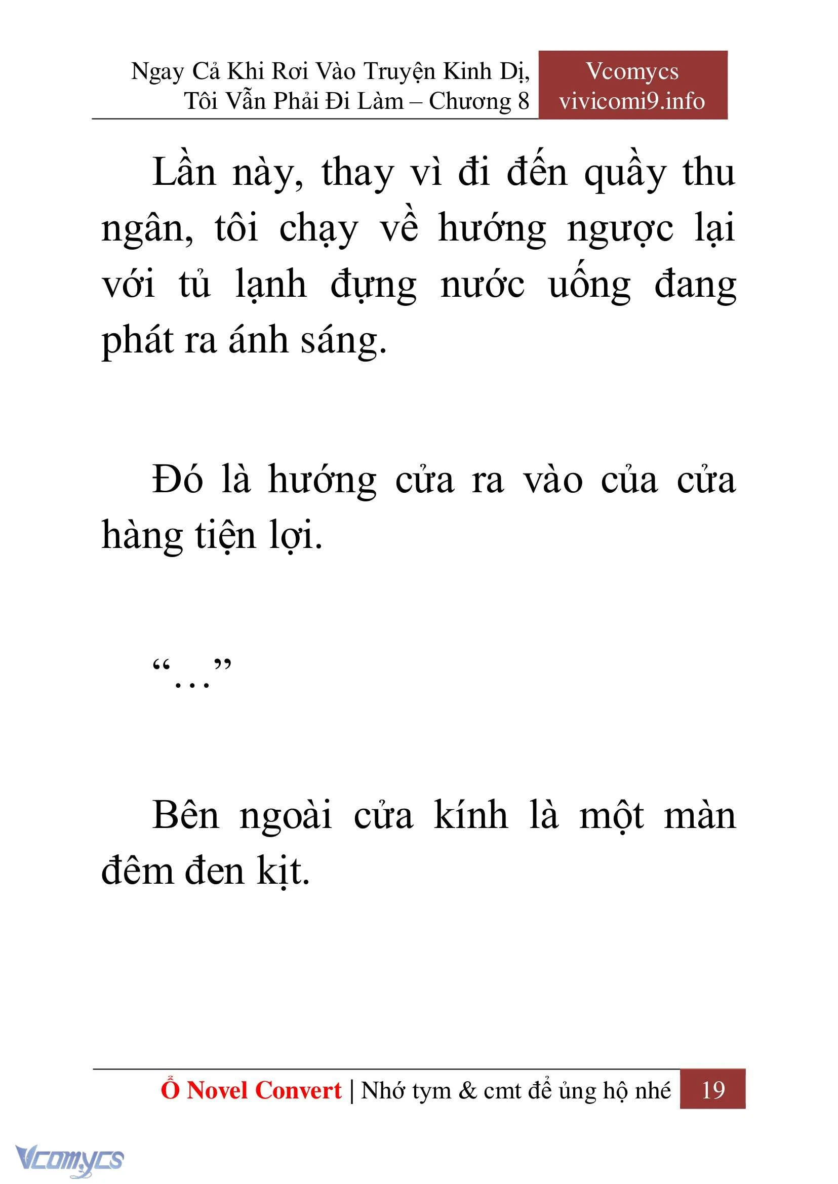 [Novel] Ngay Cả Khi Rơi Vào Truyện Kinh Dị, Tôi Vẫn Phải Đi Làm Chapter  8 - 21
