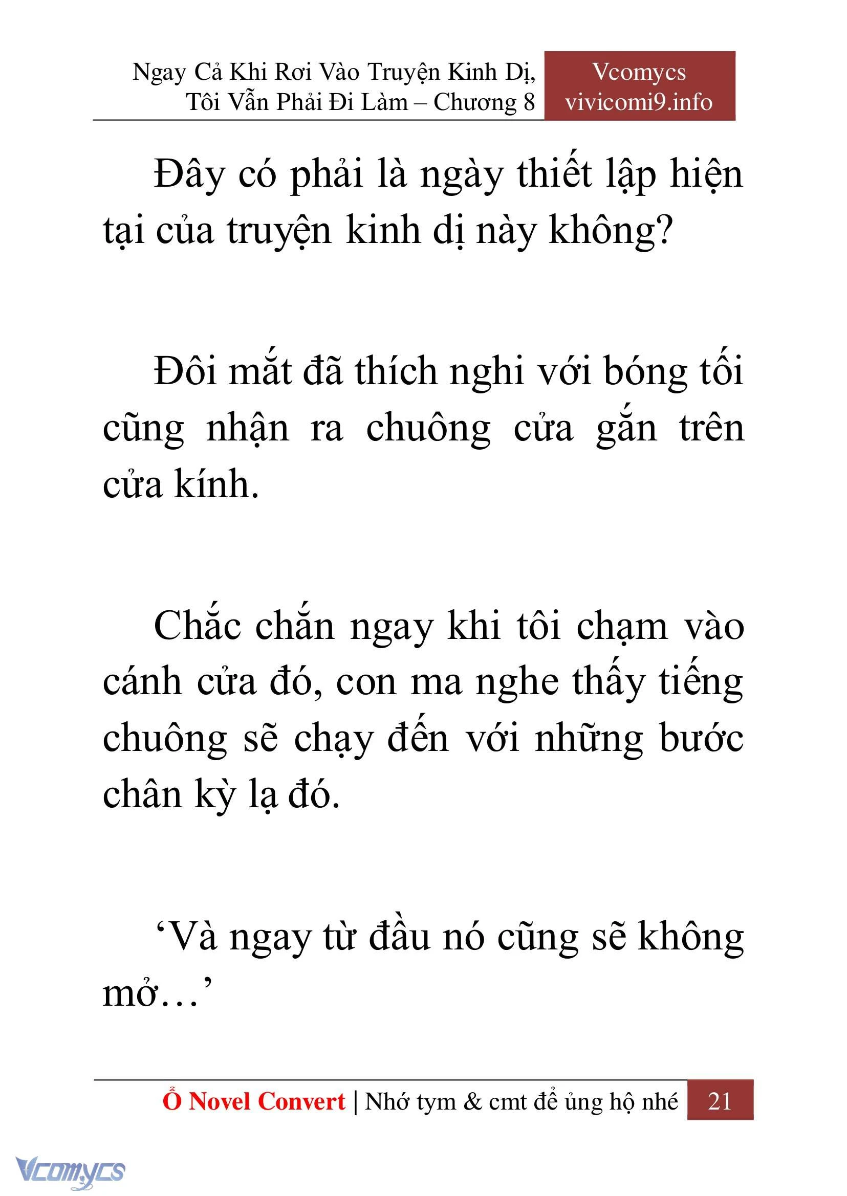 [Novel] Ngay Cả Khi Rơi Vào Truyện Kinh Dị, Tôi Vẫn Phải Đi Làm Chapter  8 - 23