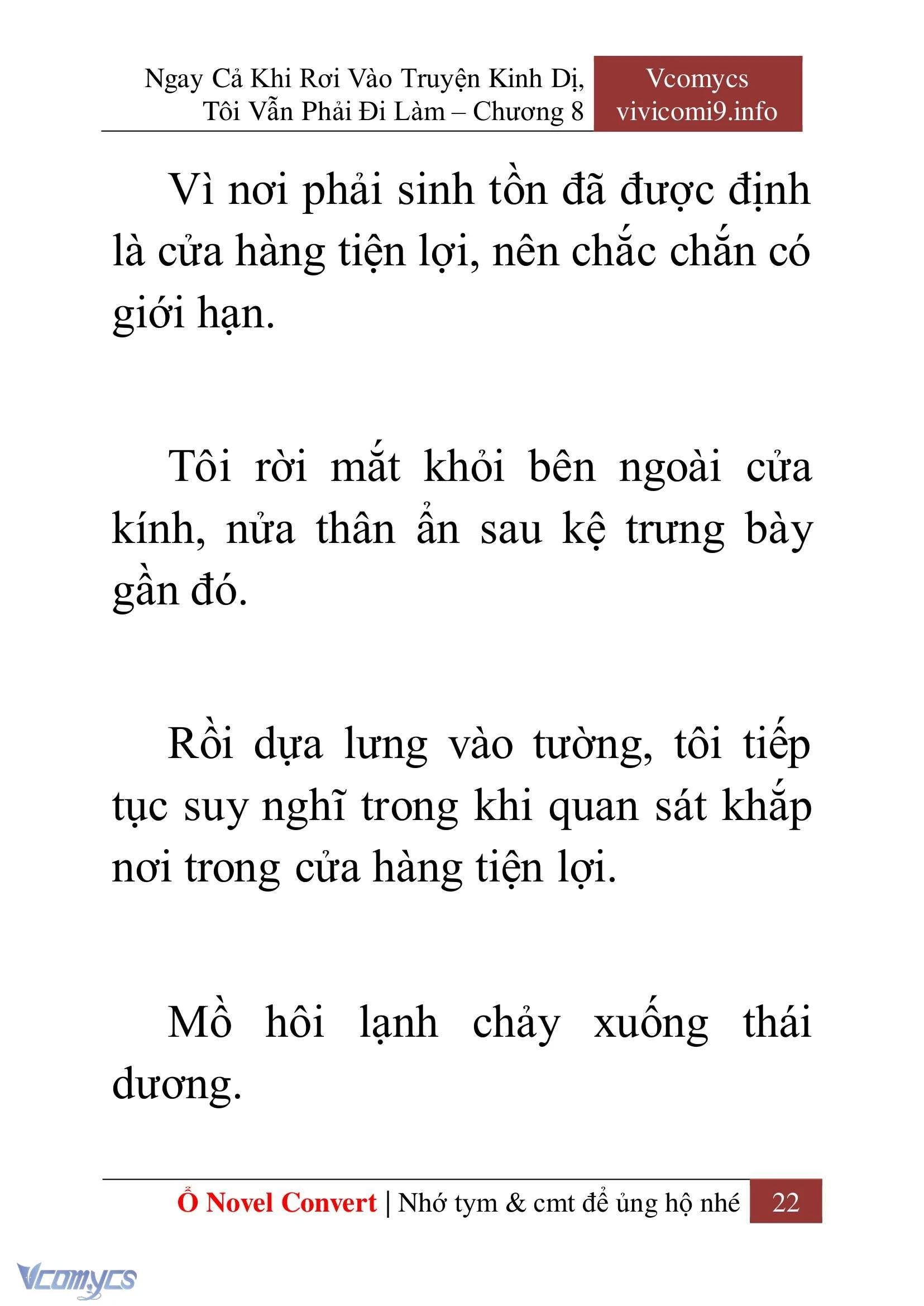[Novel] Ngay Cả Khi Rơi Vào Truyện Kinh Dị, Tôi Vẫn Phải Đi Làm Chapter  8 - 24