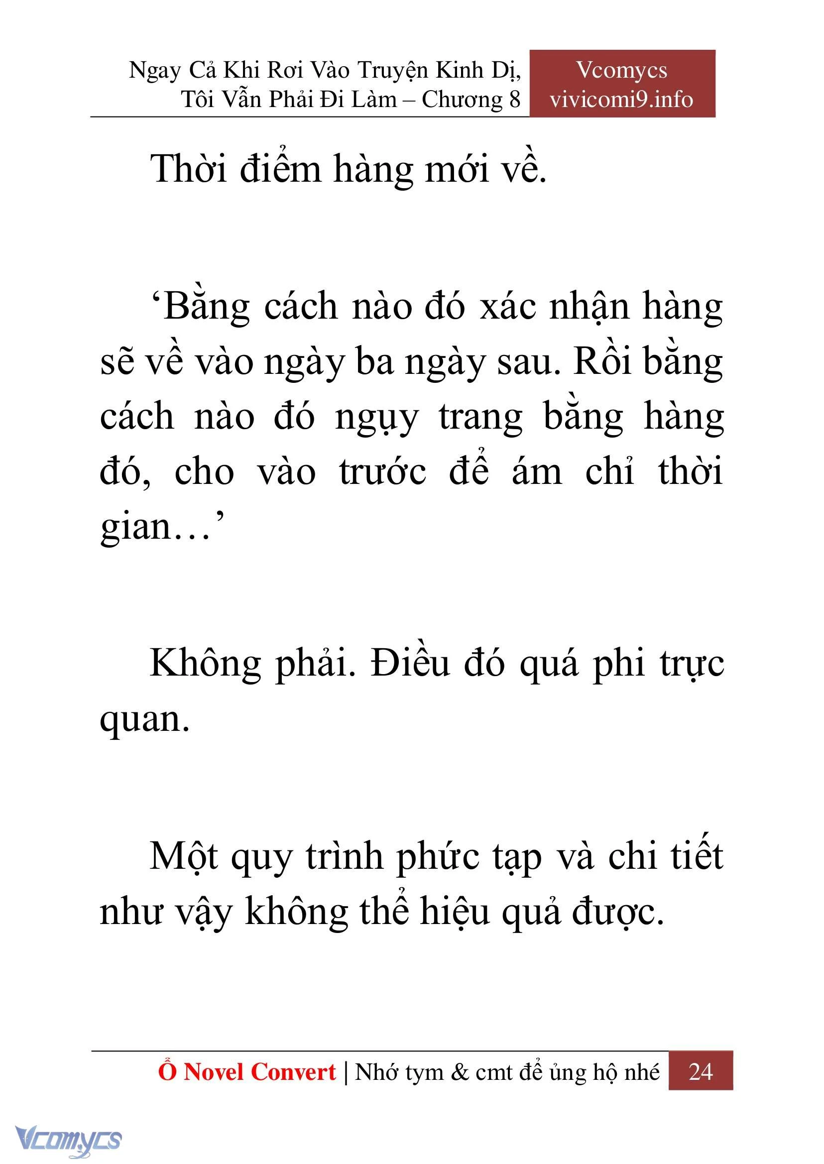 [Novel] Ngay Cả Khi Rơi Vào Truyện Kinh Dị, Tôi Vẫn Phải Đi Làm Chapter  8 - 26