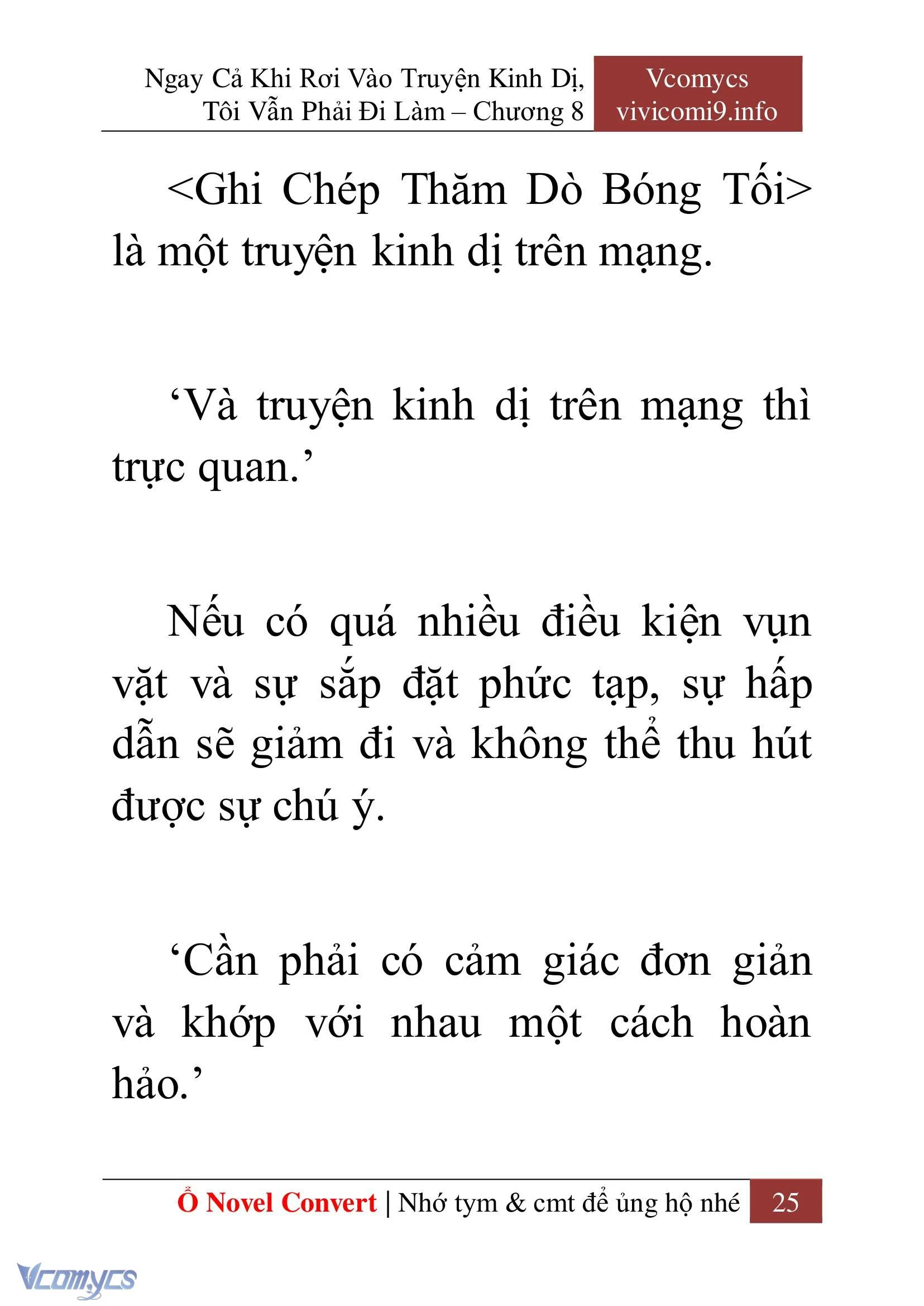 [Novel] Ngay Cả Khi Rơi Vào Truyện Kinh Dị, Tôi Vẫn Phải Đi Làm Chapter  8 - 27