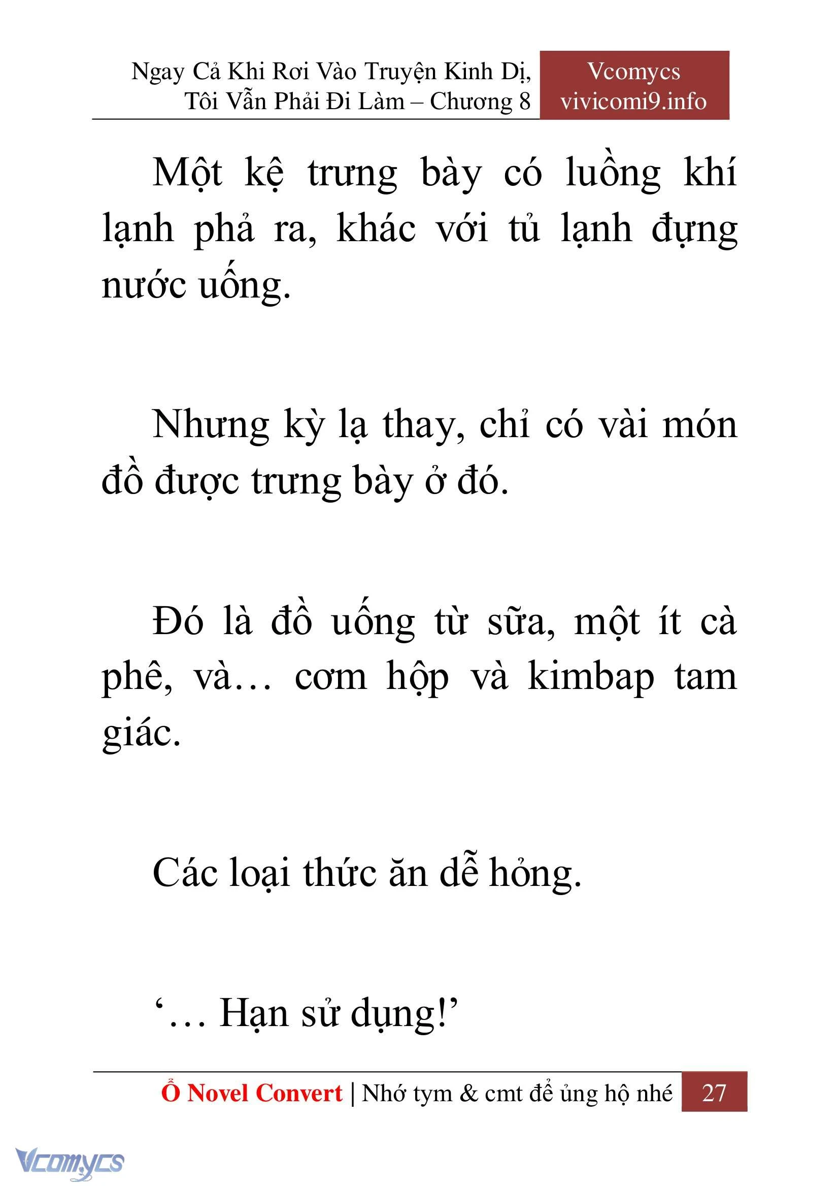 [Novel] Ngay Cả Khi Rơi Vào Truyện Kinh Dị, Tôi Vẫn Phải Đi Làm Chapter  8 - 29