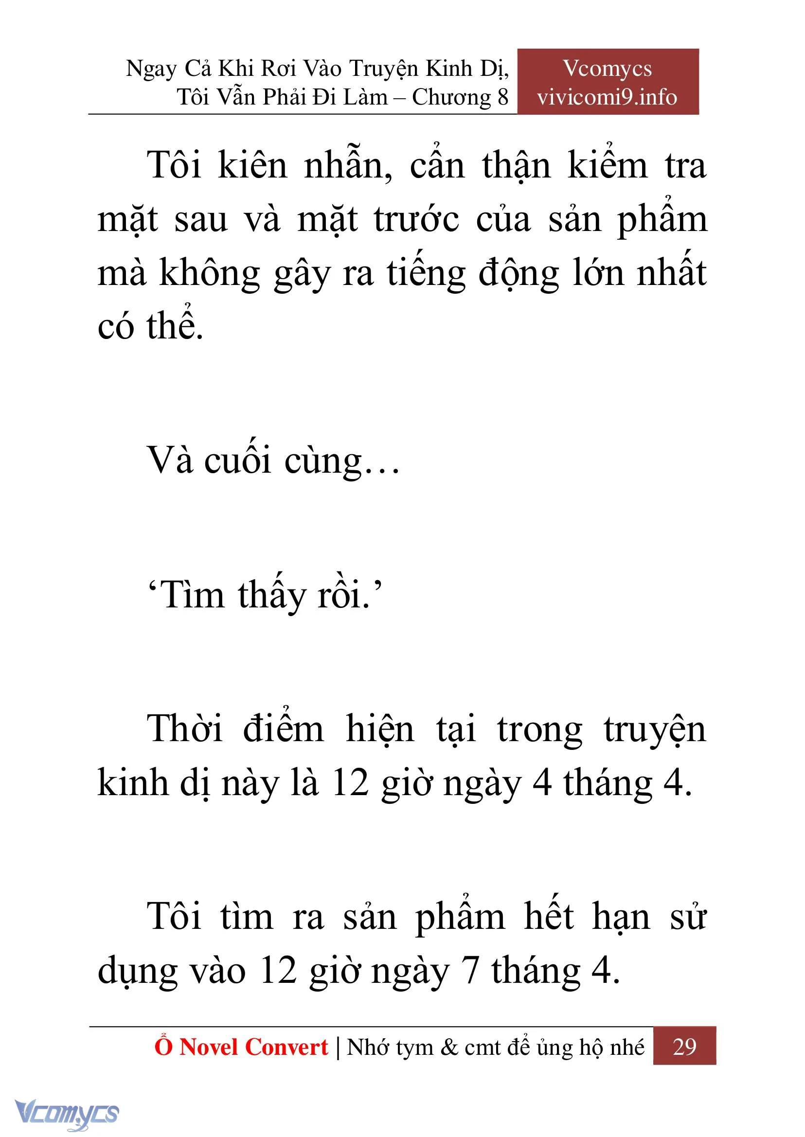 [Novel] Ngay Cả Khi Rơi Vào Truyện Kinh Dị, Tôi Vẫn Phải Đi Làm Chapter  8 - 31