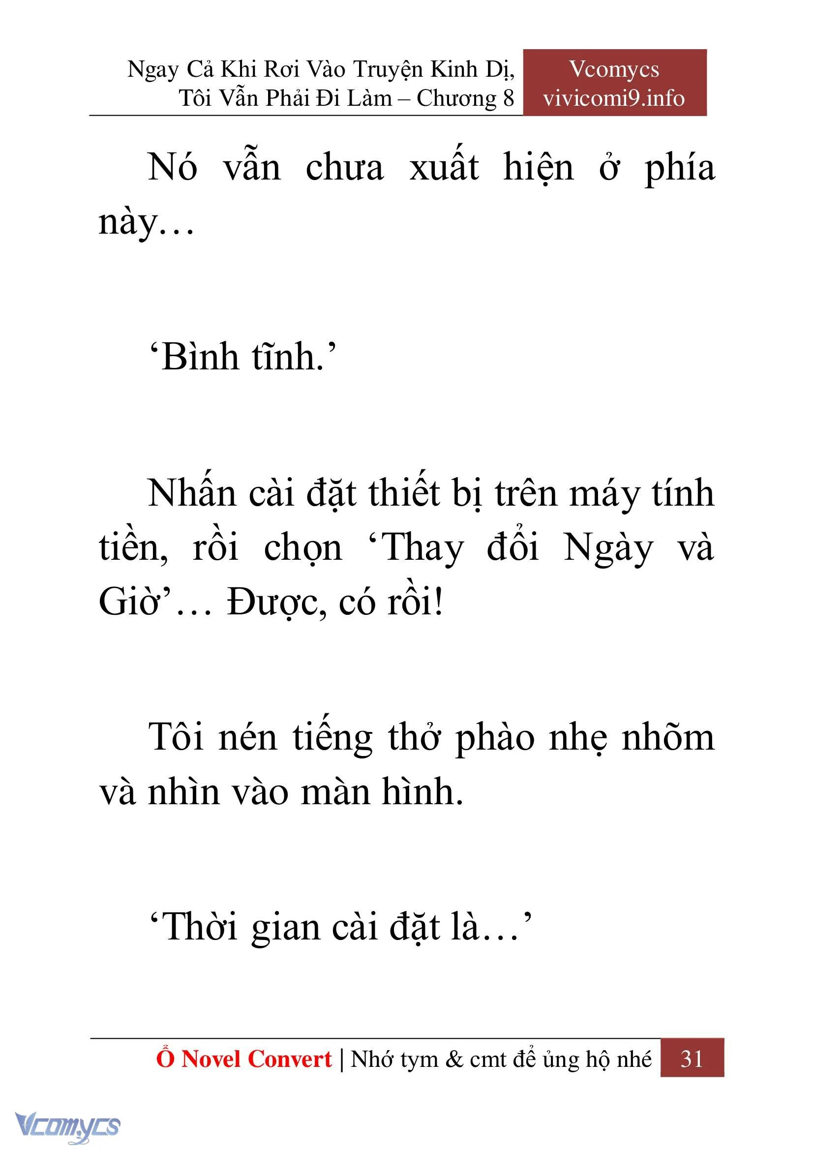 [Novel] Ngay Cả Khi Rơi Vào Truyện Kinh Dị, Tôi Vẫn Phải Đi Làm Chapter  8 - 33