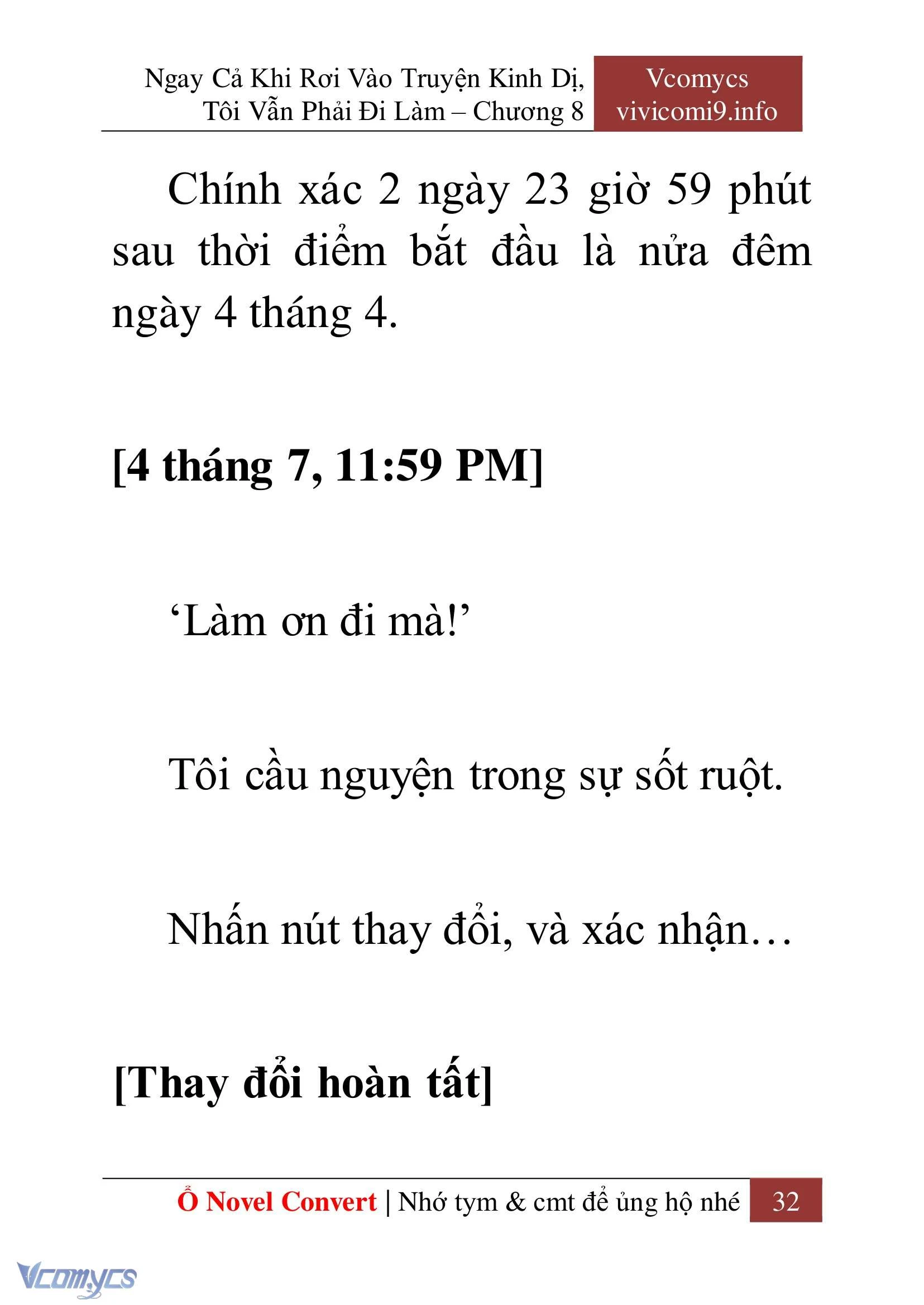 [Novel] Ngay Cả Khi Rơi Vào Truyện Kinh Dị, Tôi Vẫn Phải Đi Làm Chapter  8 - 34