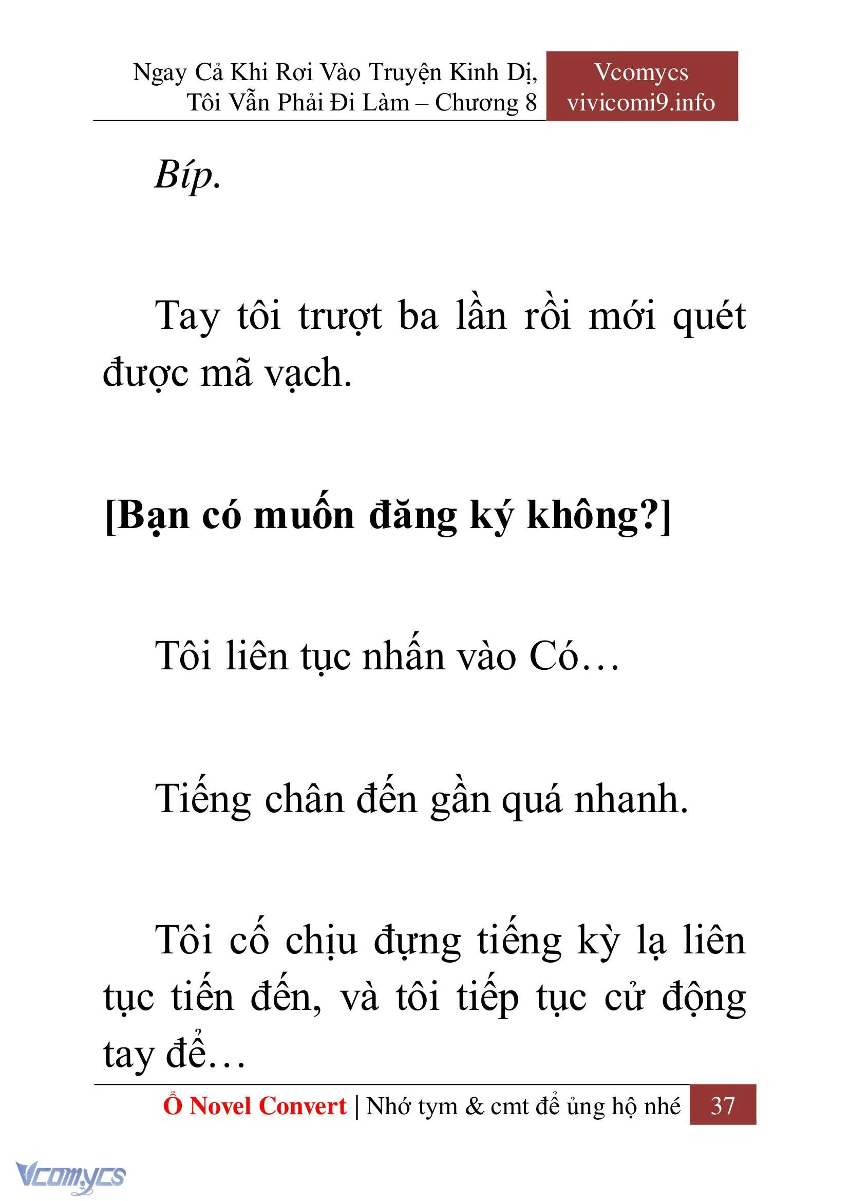 [Novel] Ngay Cả Khi Rơi Vào Truyện Kinh Dị, Tôi Vẫn Phải Đi Làm Chapter  8 - 39