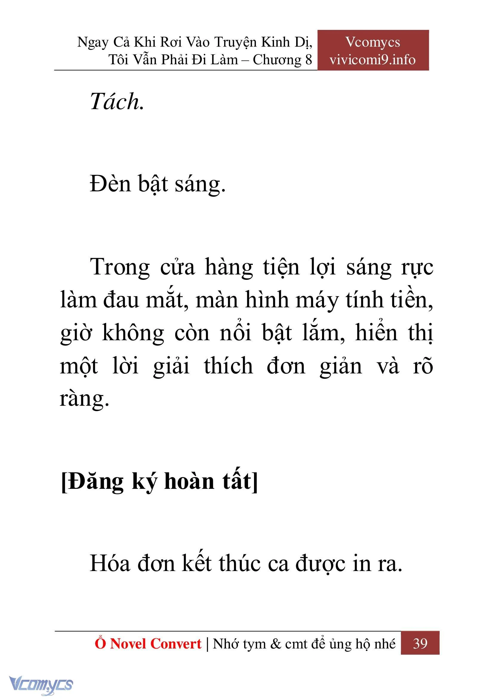 [Novel] Ngay Cả Khi Rơi Vào Truyện Kinh Dị, Tôi Vẫn Phải Đi Làm Chapter  8 - 41