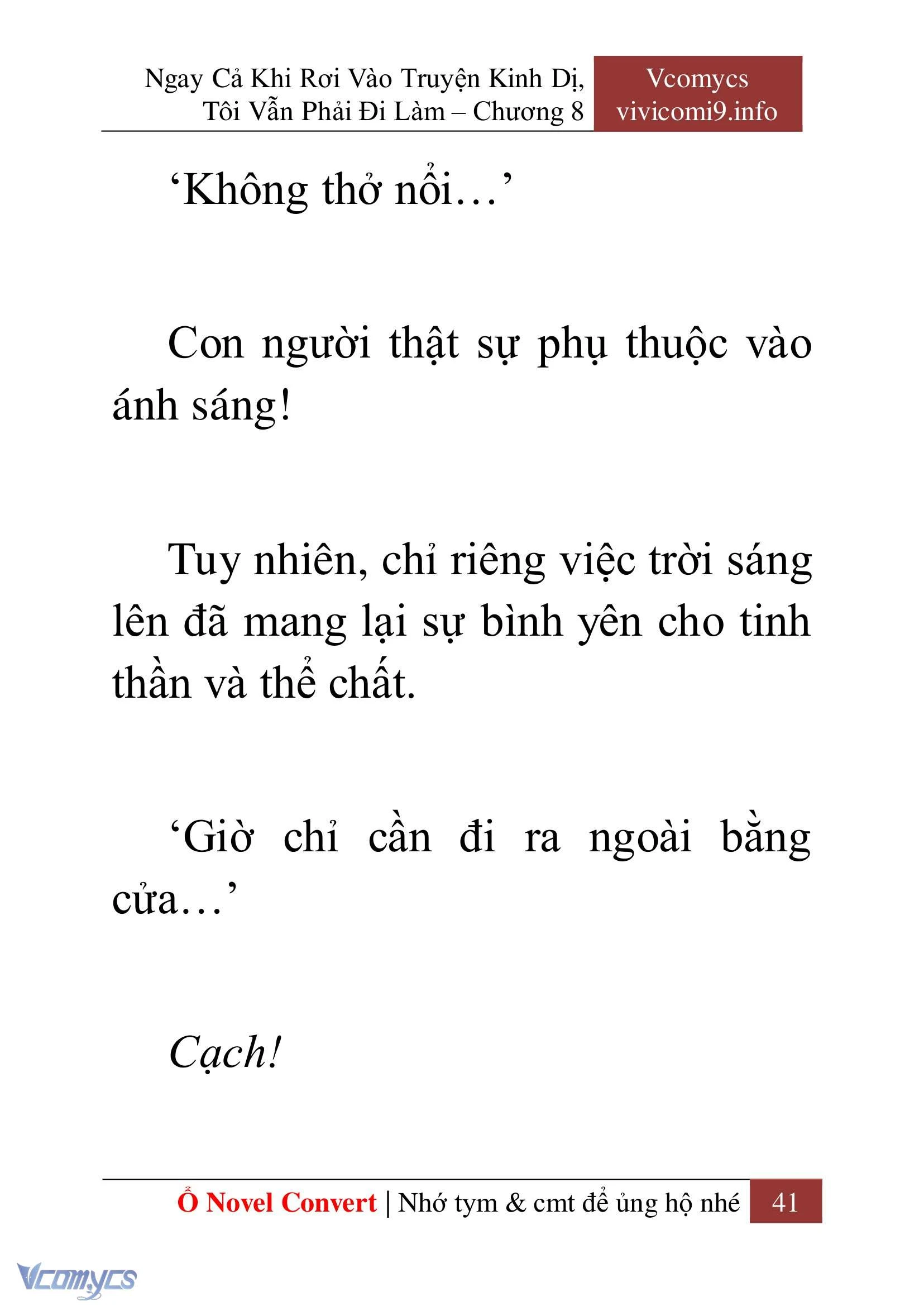 [Novel] Ngay Cả Khi Rơi Vào Truyện Kinh Dị, Tôi Vẫn Phải Đi Làm Chapter  8 - 43
