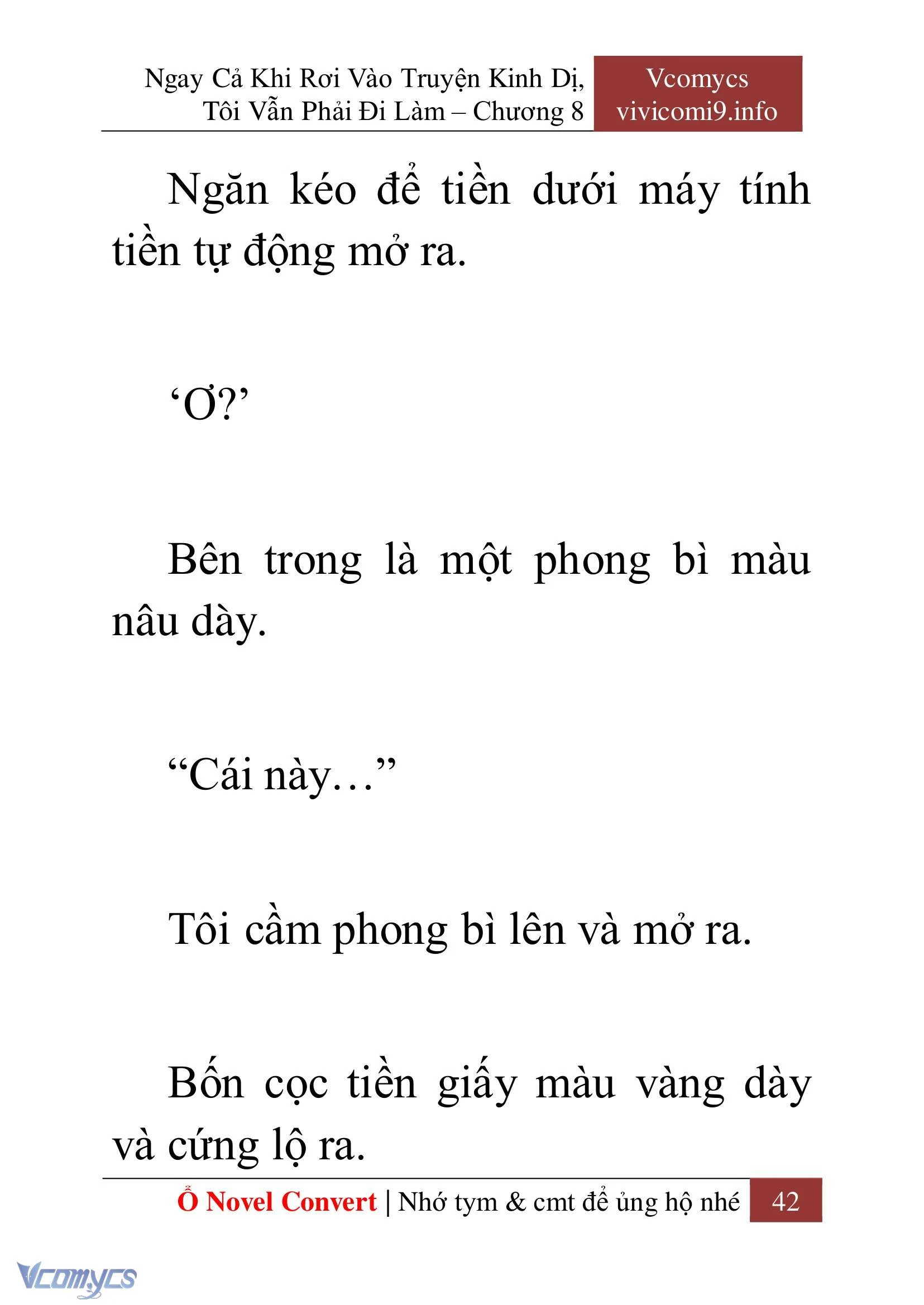 [Novel] Ngay Cả Khi Rơi Vào Truyện Kinh Dị, Tôi Vẫn Phải Đi Làm Chapter  8 - 44