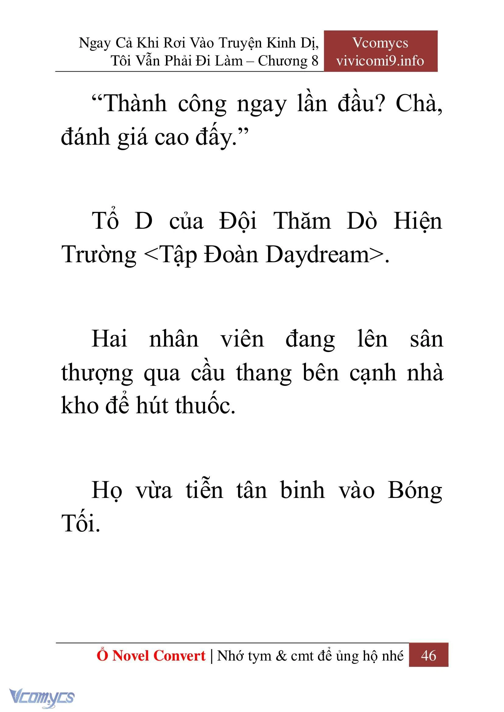 [Novel] Ngay Cả Khi Rơi Vào Truyện Kinh Dị, Tôi Vẫn Phải Đi Làm Chapter  8 - 48