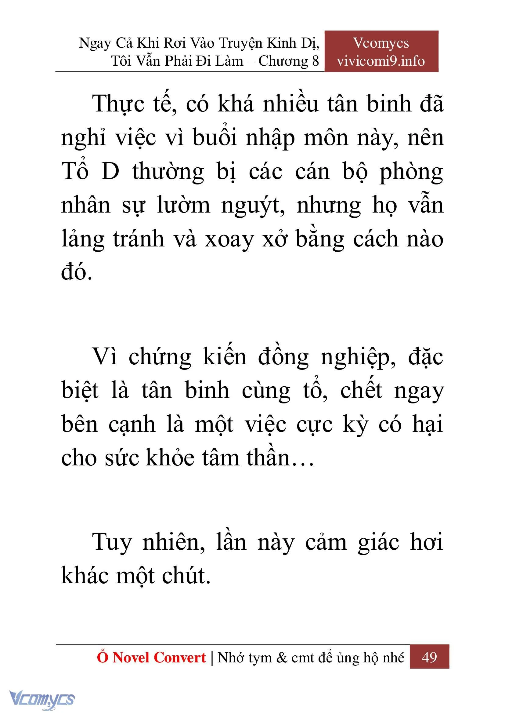 [Novel] Ngay Cả Khi Rơi Vào Truyện Kinh Dị, Tôi Vẫn Phải Đi Làm Chapter  8 - 51
