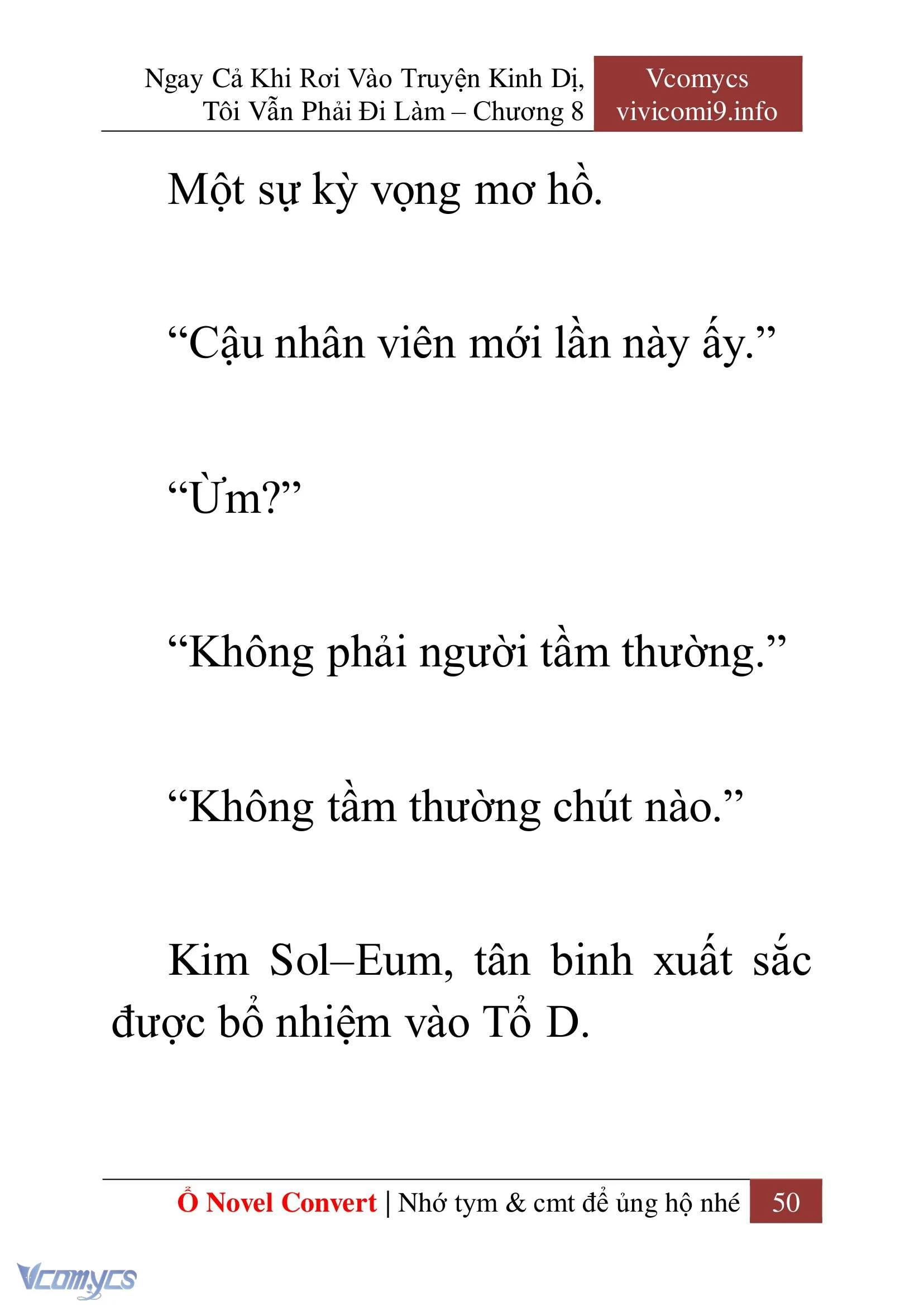 [Novel] Ngay Cả Khi Rơi Vào Truyện Kinh Dị, Tôi Vẫn Phải Đi Làm Chapter  8 - 52