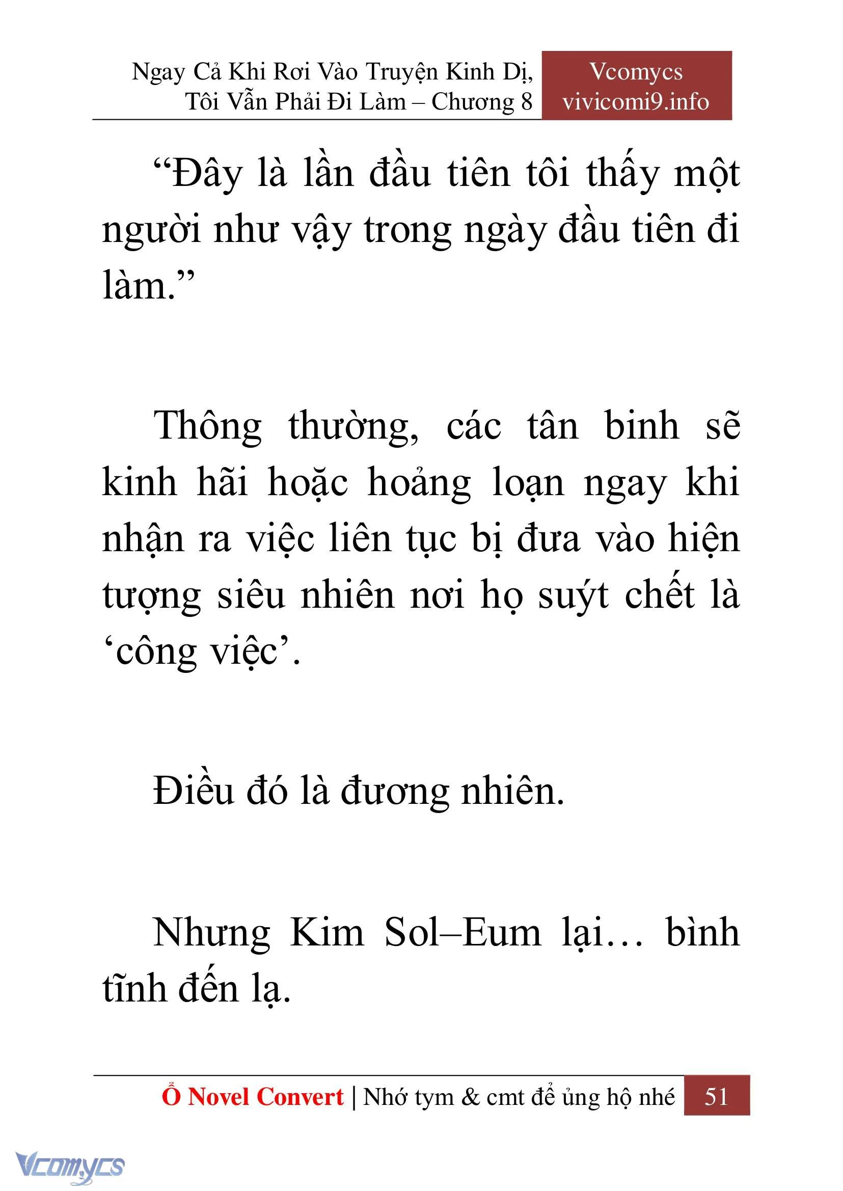 [Novel] Ngay Cả Khi Rơi Vào Truyện Kinh Dị, Tôi Vẫn Phải Đi Làm Chapter  8 - 53