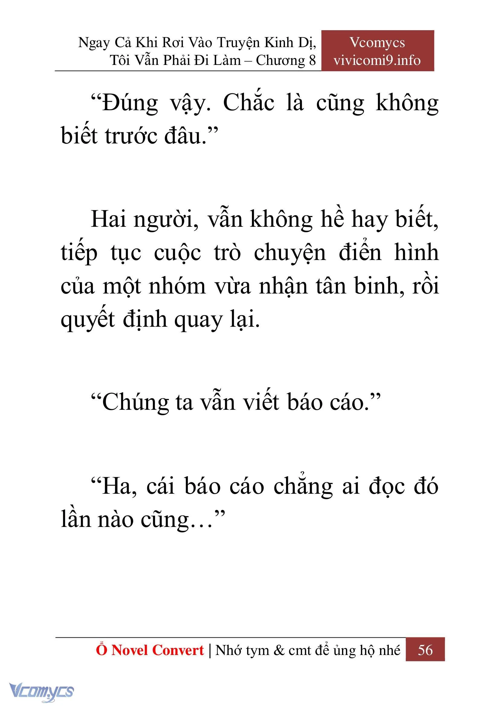 [Novel] Ngay Cả Khi Rơi Vào Truyện Kinh Dị, Tôi Vẫn Phải Đi Làm Chapter  8 - 58