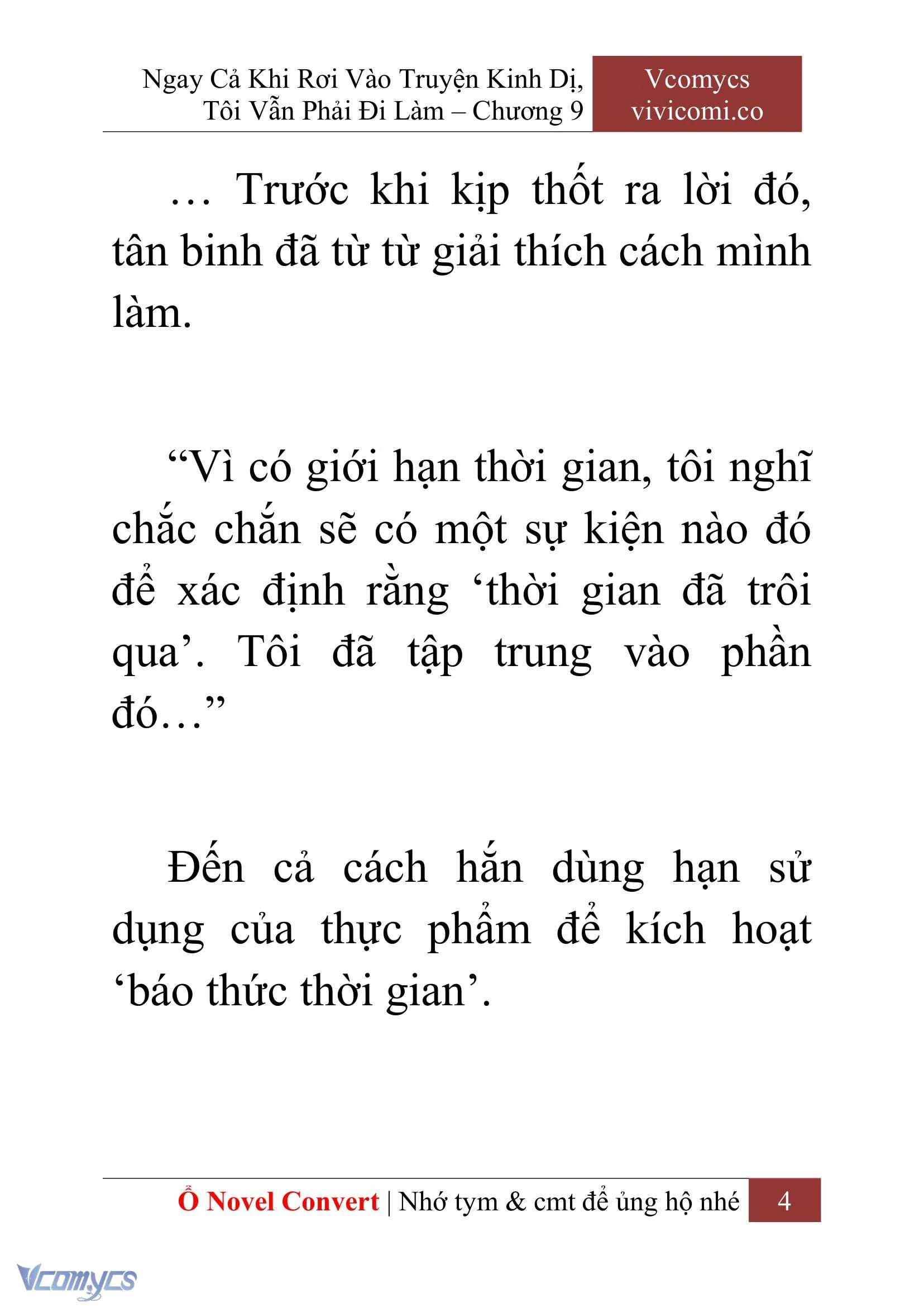 [Novel] Ngay Cả Khi Rơi Vào Truyện Kinh Dị, Tôi Vẫn Phải Đi Làm Chapter  9 - 6