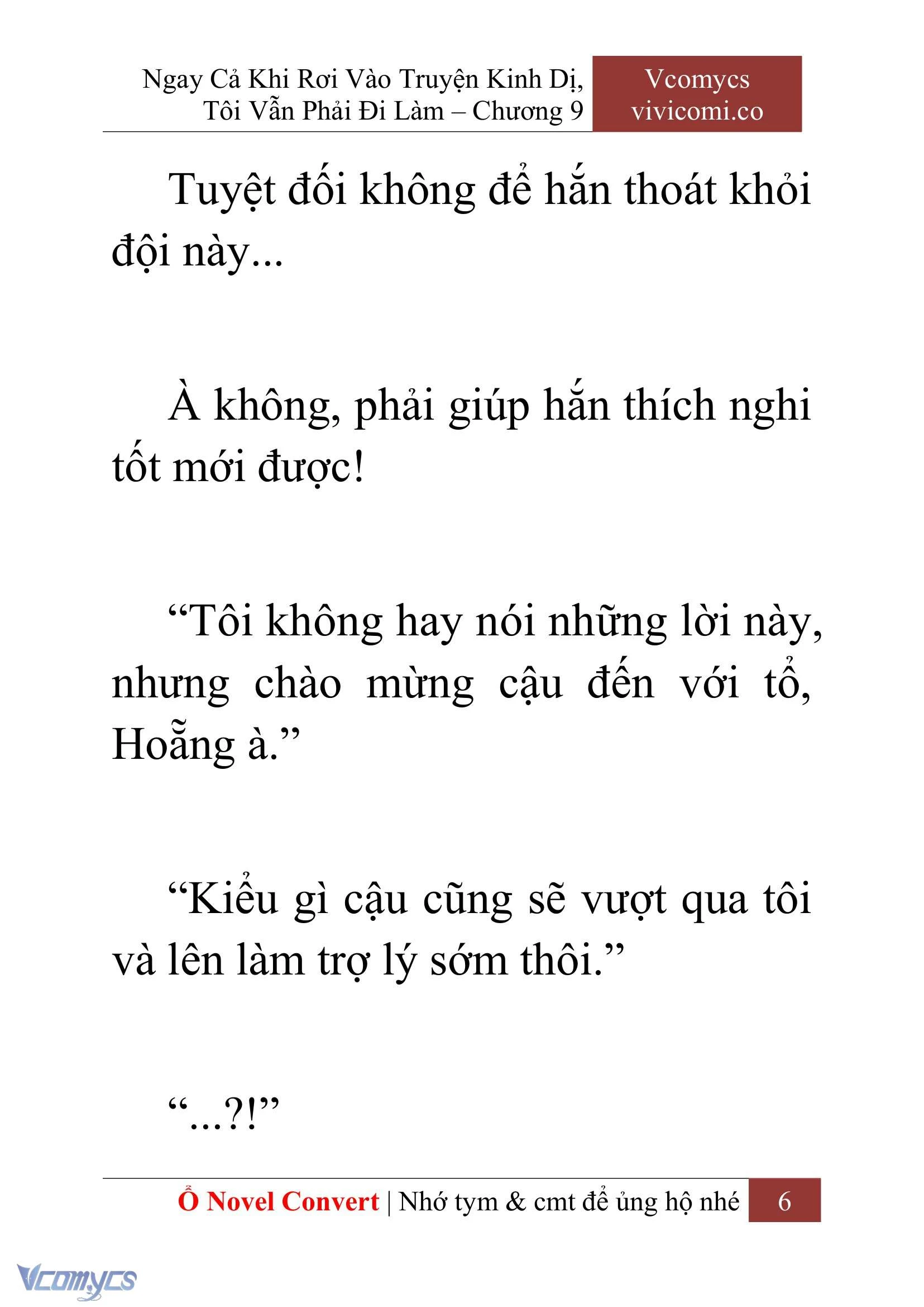 [Novel] Ngay Cả Khi Rơi Vào Truyện Kinh Dị, Tôi Vẫn Phải Đi Làm Chapter  9 - 8