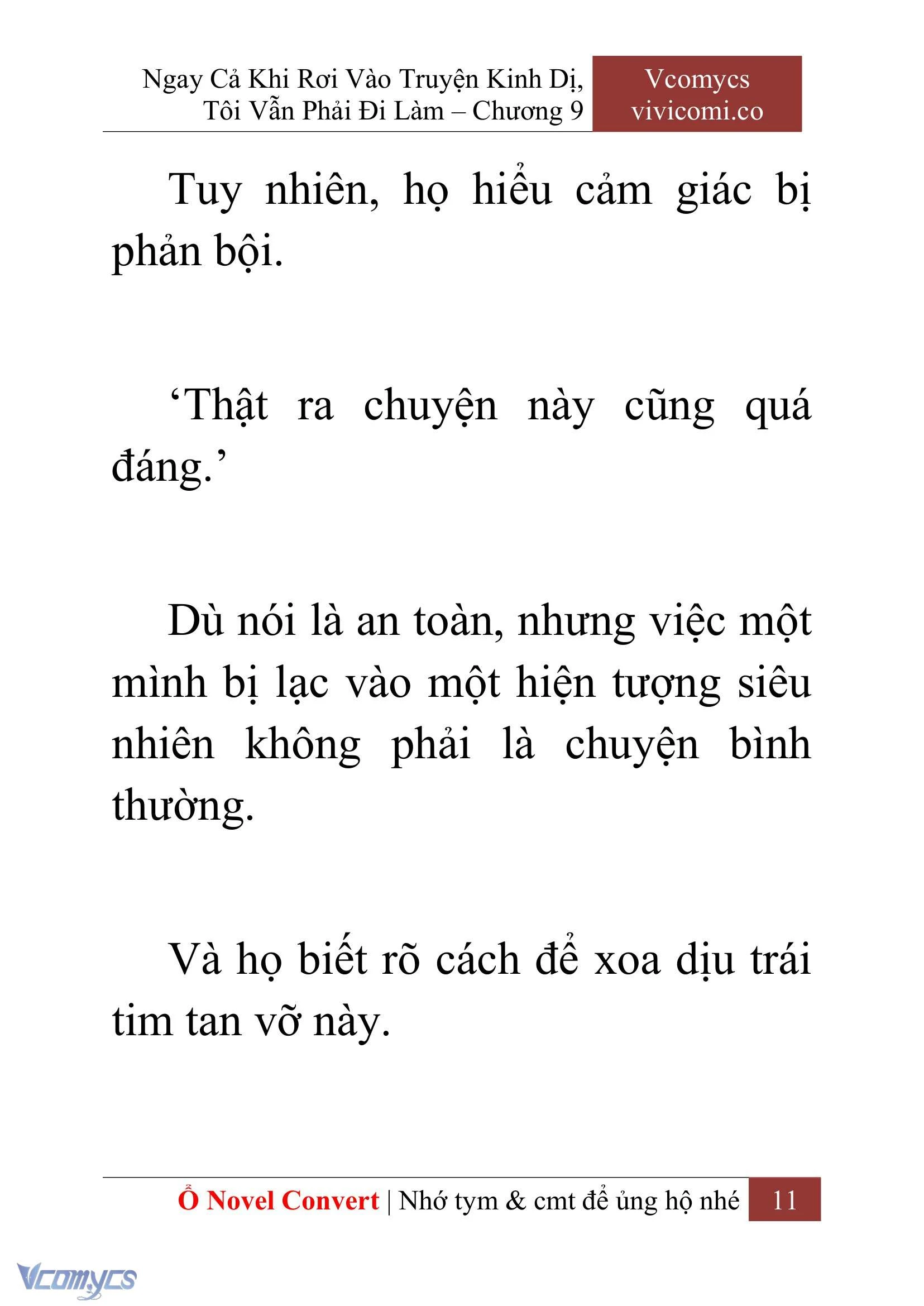 [Novel] Ngay Cả Khi Rơi Vào Truyện Kinh Dị, Tôi Vẫn Phải Đi Làm Chapter  9 - 13