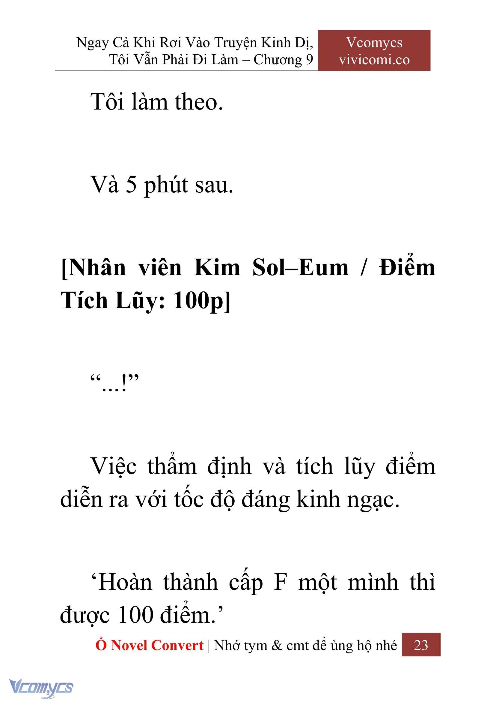 [Novel] Ngay Cả Khi Rơi Vào Truyện Kinh Dị, Tôi Vẫn Phải Đi Làm Chapter  9 - 25