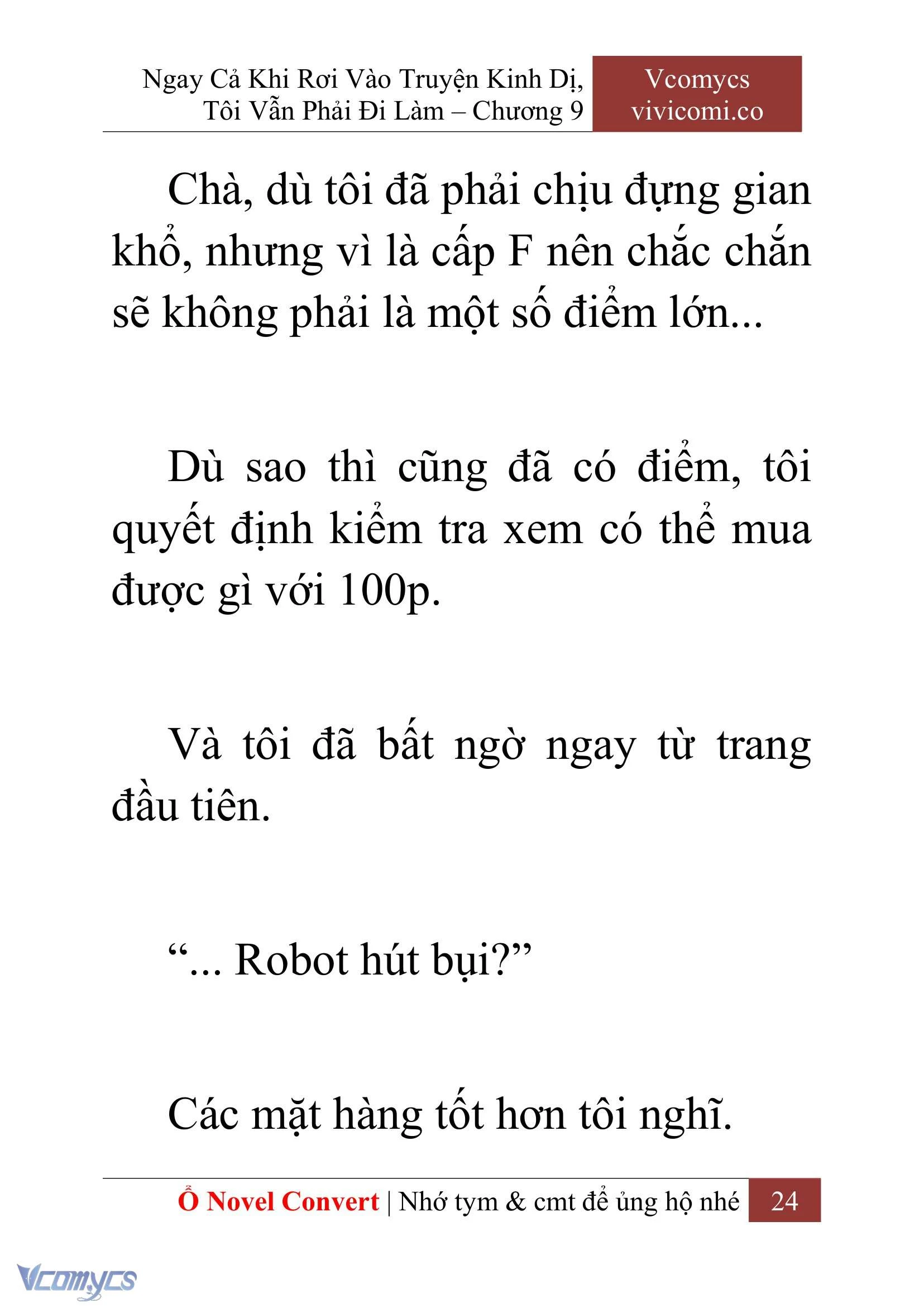[Novel] Ngay Cả Khi Rơi Vào Truyện Kinh Dị, Tôi Vẫn Phải Đi Làm Chapter  9 - 26