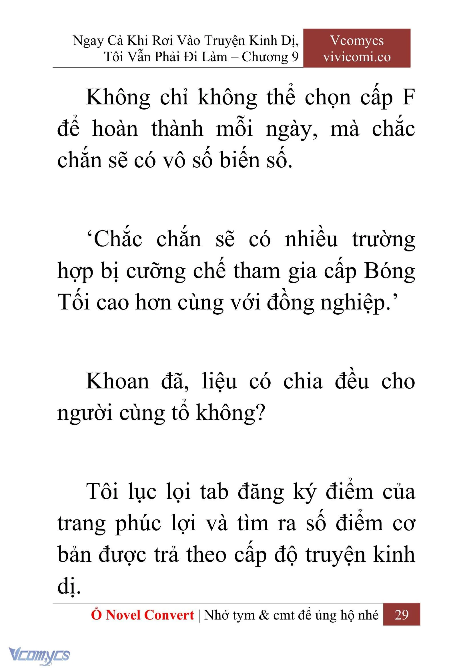[Novel] Ngay Cả Khi Rơi Vào Truyện Kinh Dị, Tôi Vẫn Phải Đi Làm Chapter  9 - 31
