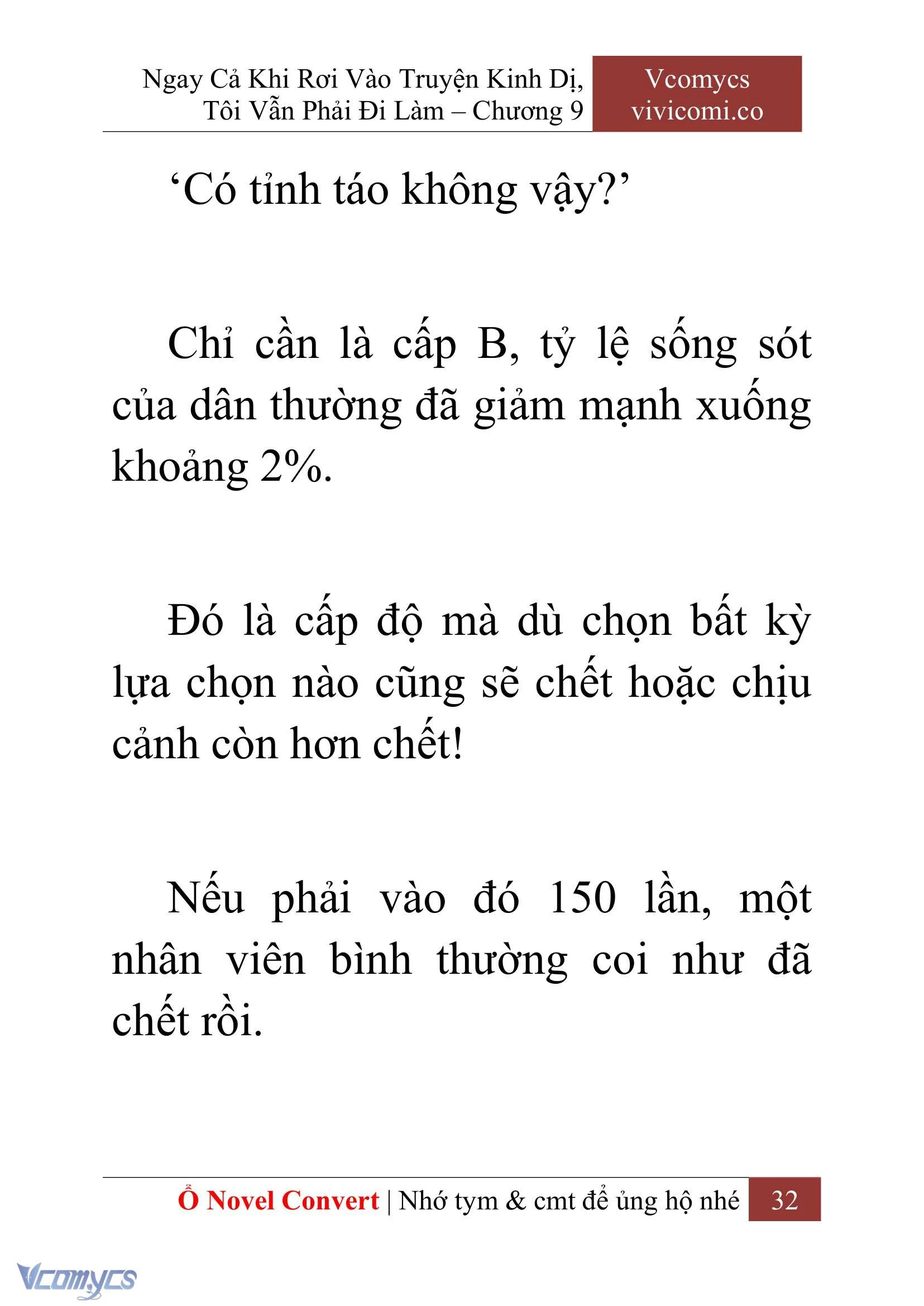 [Novel] Ngay Cả Khi Rơi Vào Truyện Kinh Dị, Tôi Vẫn Phải Đi Làm Chapter  9 - 34