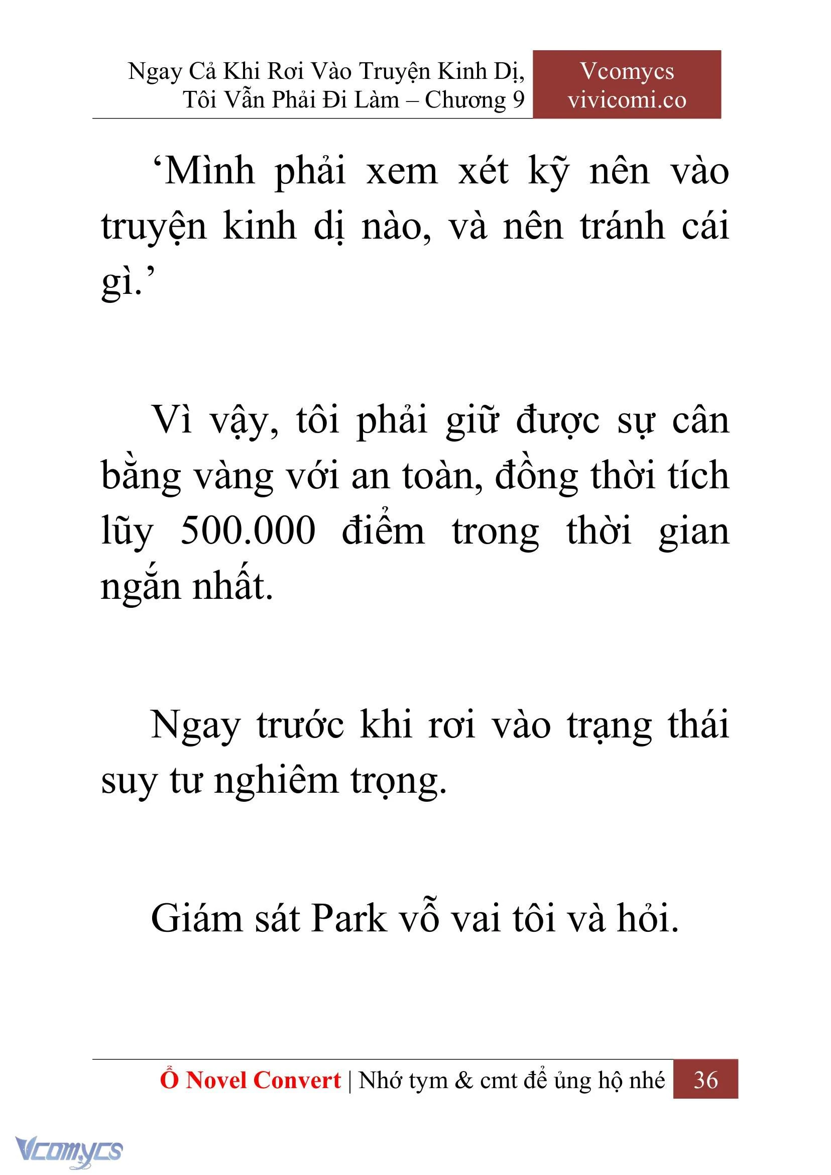 [Novel] Ngay Cả Khi Rơi Vào Truyện Kinh Dị, Tôi Vẫn Phải Đi Làm Chapter  9 - 38