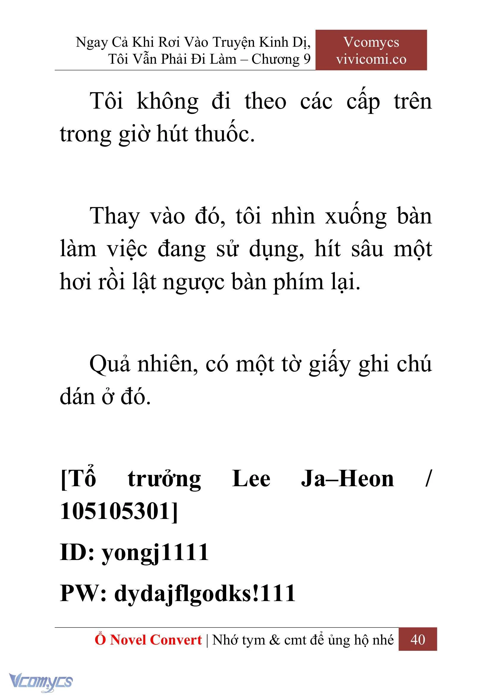[Novel] Ngay Cả Khi Rơi Vào Truyện Kinh Dị, Tôi Vẫn Phải Đi Làm Chapter  9 - 42
