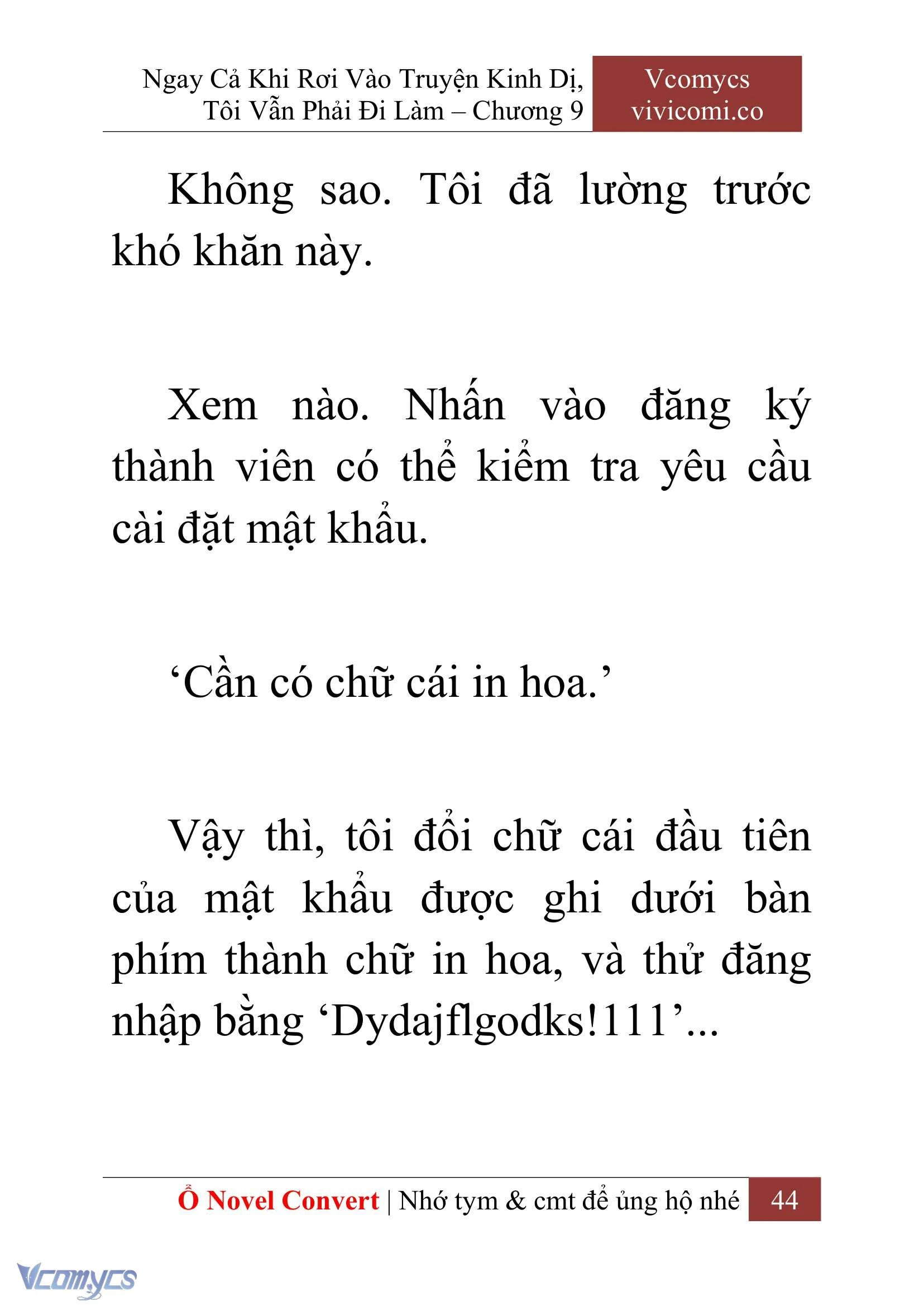 [Novel] Ngay Cả Khi Rơi Vào Truyện Kinh Dị, Tôi Vẫn Phải Đi Làm Chapter  9 - 46