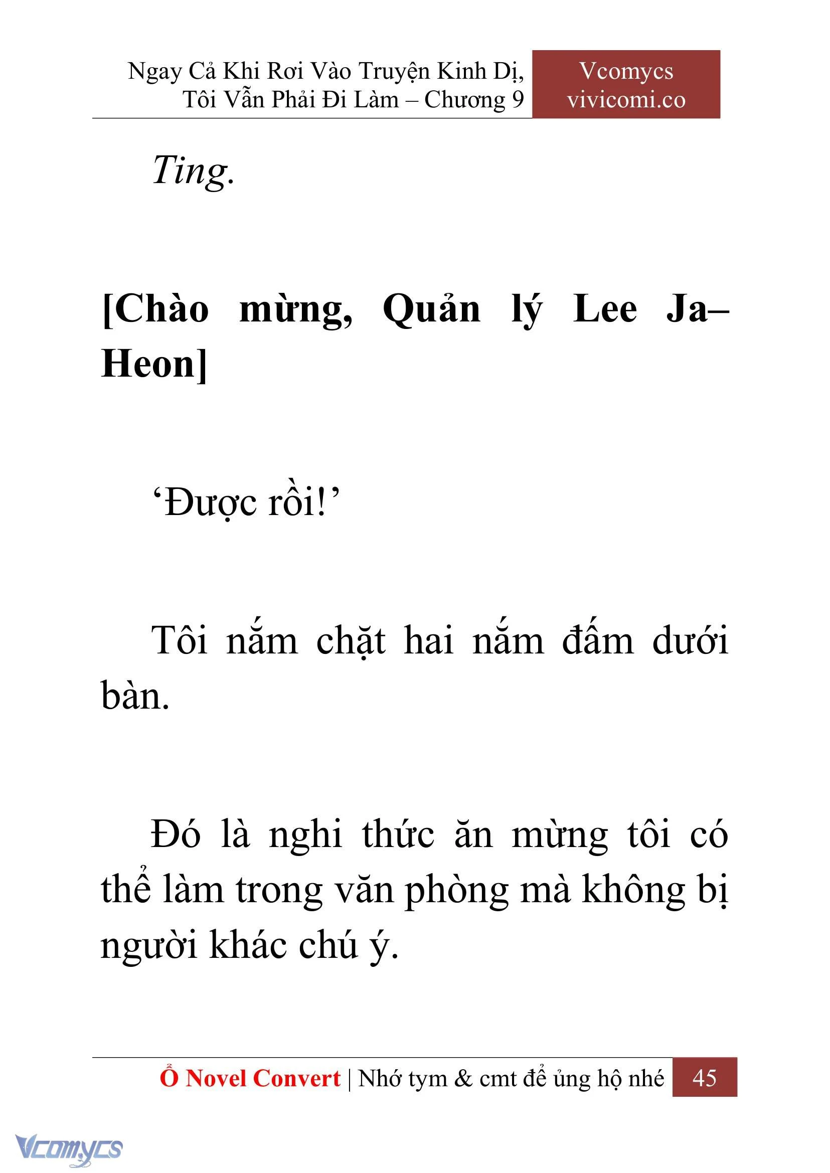 [Novel] Ngay Cả Khi Rơi Vào Truyện Kinh Dị, Tôi Vẫn Phải Đi Làm Chapter  9 - 47