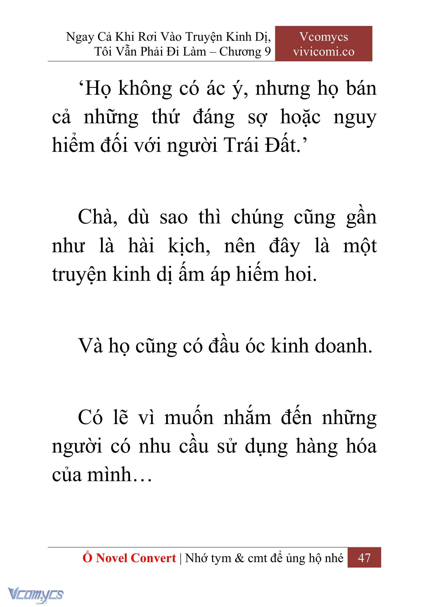 [Novel] Ngay Cả Khi Rơi Vào Truyện Kinh Dị, Tôi Vẫn Phải Đi Làm Chapter  9 - 49