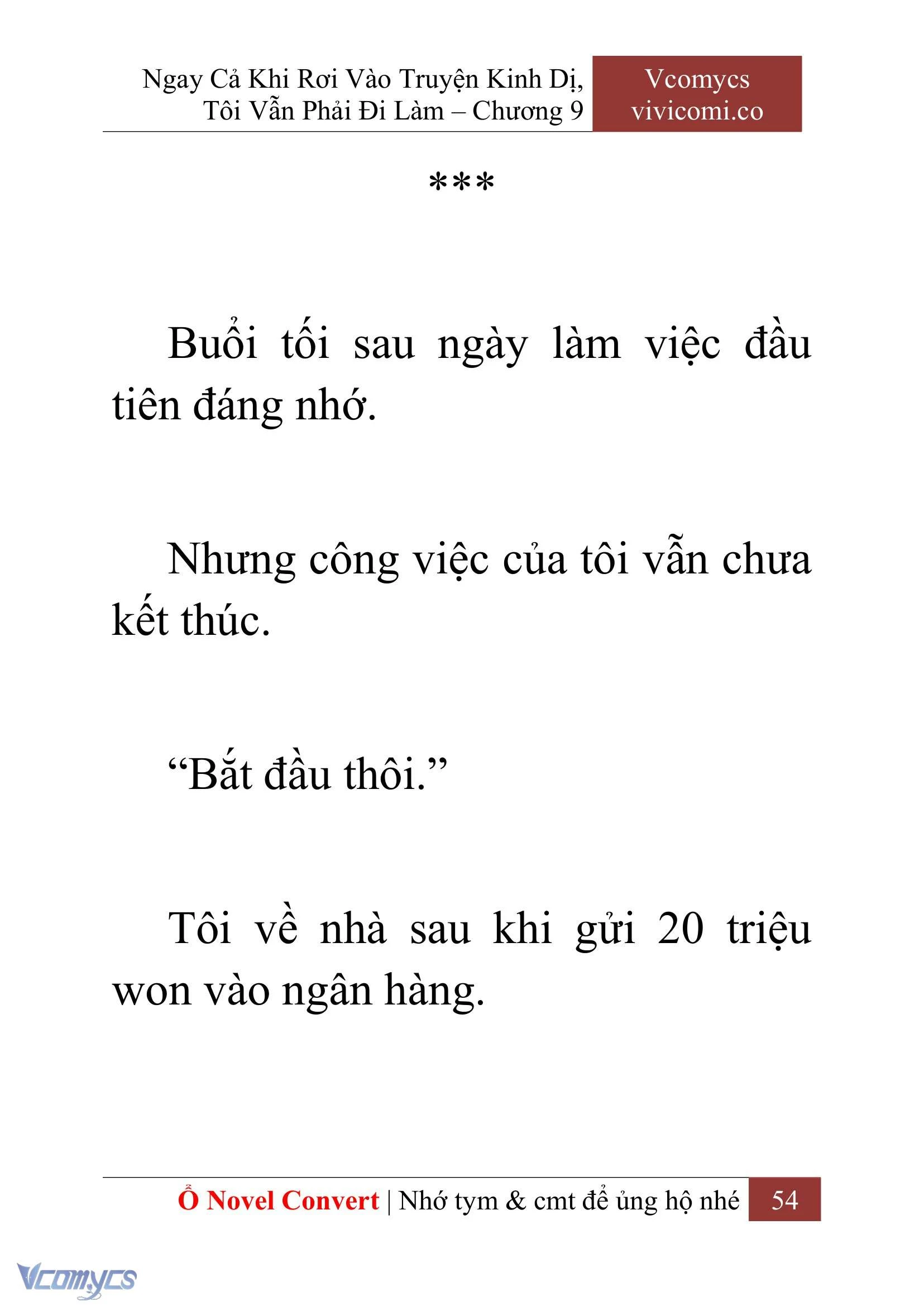 [Novel] Ngay Cả Khi Rơi Vào Truyện Kinh Dị, Tôi Vẫn Phải Đi Làm Chapter  9 - 56