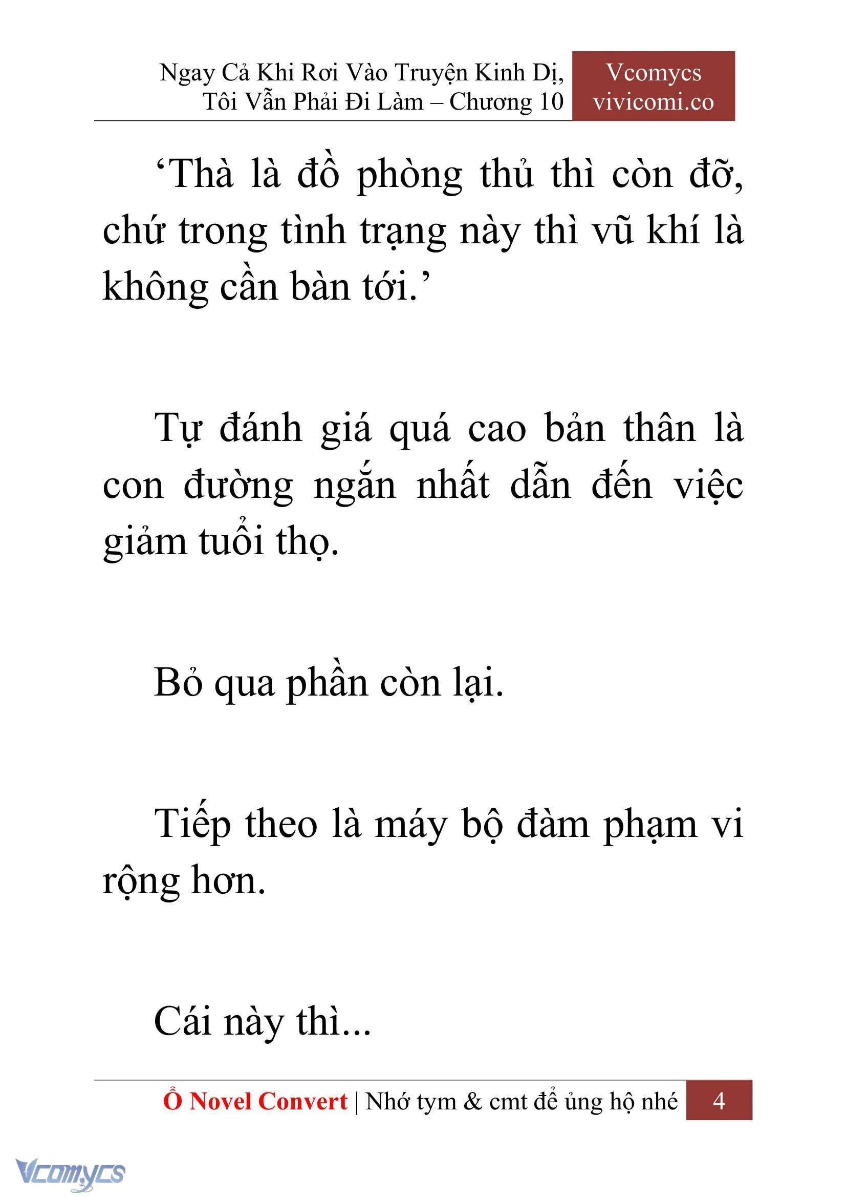 [Novel] Ngay Cả Khi Rơi Vào Truyện Kinh Dị, Tôi Vẫn Phải Đi Làm Chapter  10 - 6