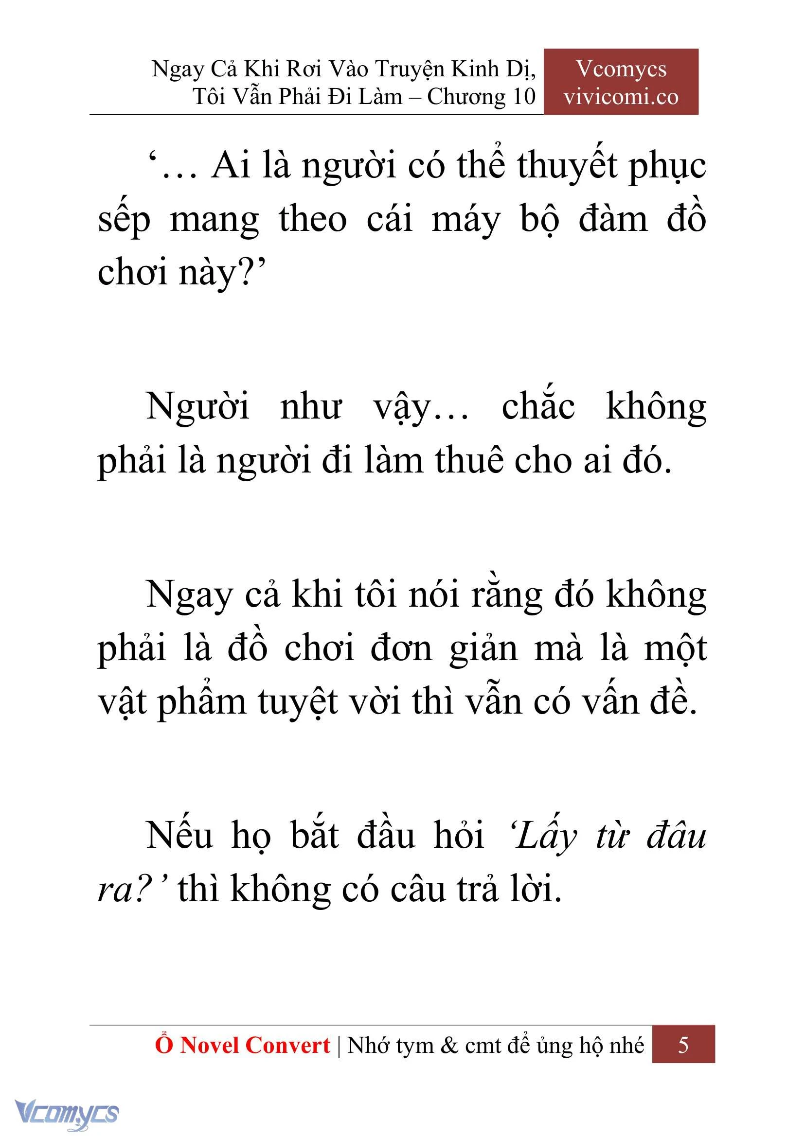 [Novel] Ngay Cả Khi Rơi Vào Truyện Kinh Dị, Tôi Vẫn Phải Đi Làm Chapter  10 - 7
