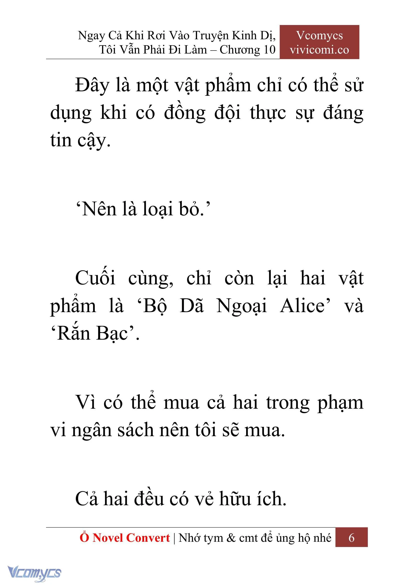 [Novel] Ngay Cả Khi Rơi Vào Truyện Kinh Dị, Tôi Vẫn Phải Đi Làm Chapter  10 - 8