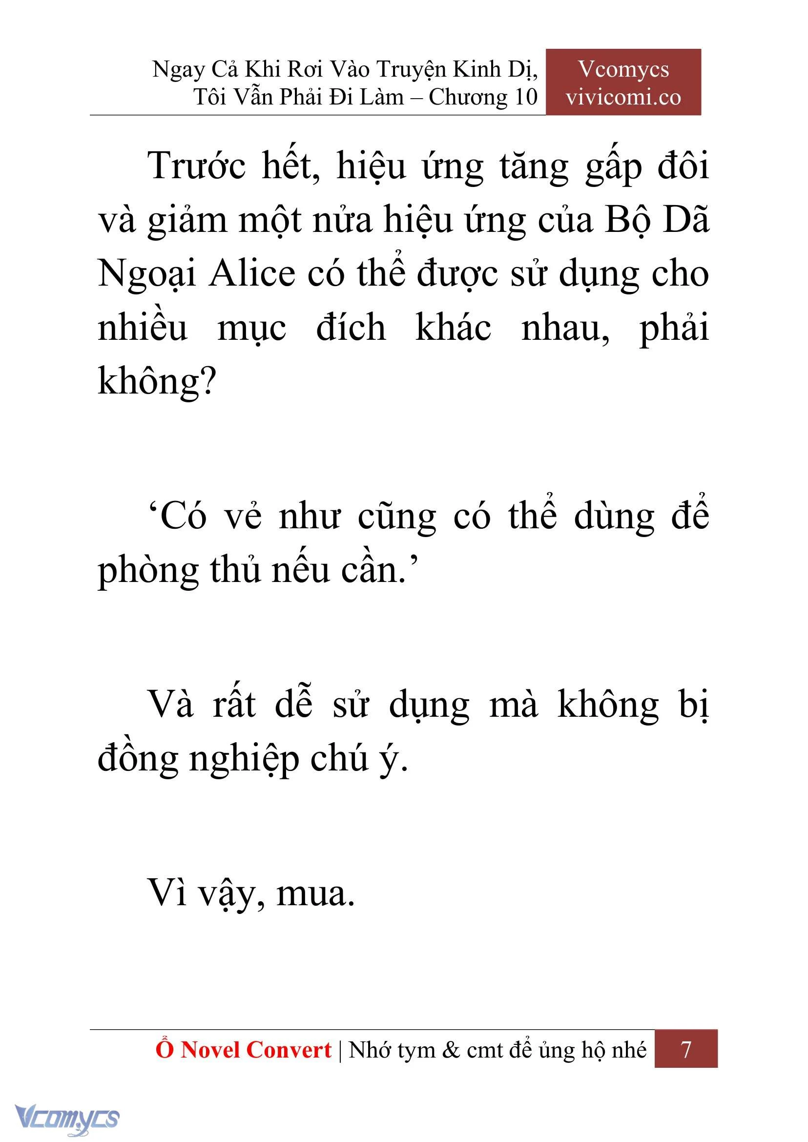 [Novel] Ngay Cả Khi Rơi Vào Truyện Kinh Dị, Tôi Vẫn Phải Đi Làm Chapter  10 - 9