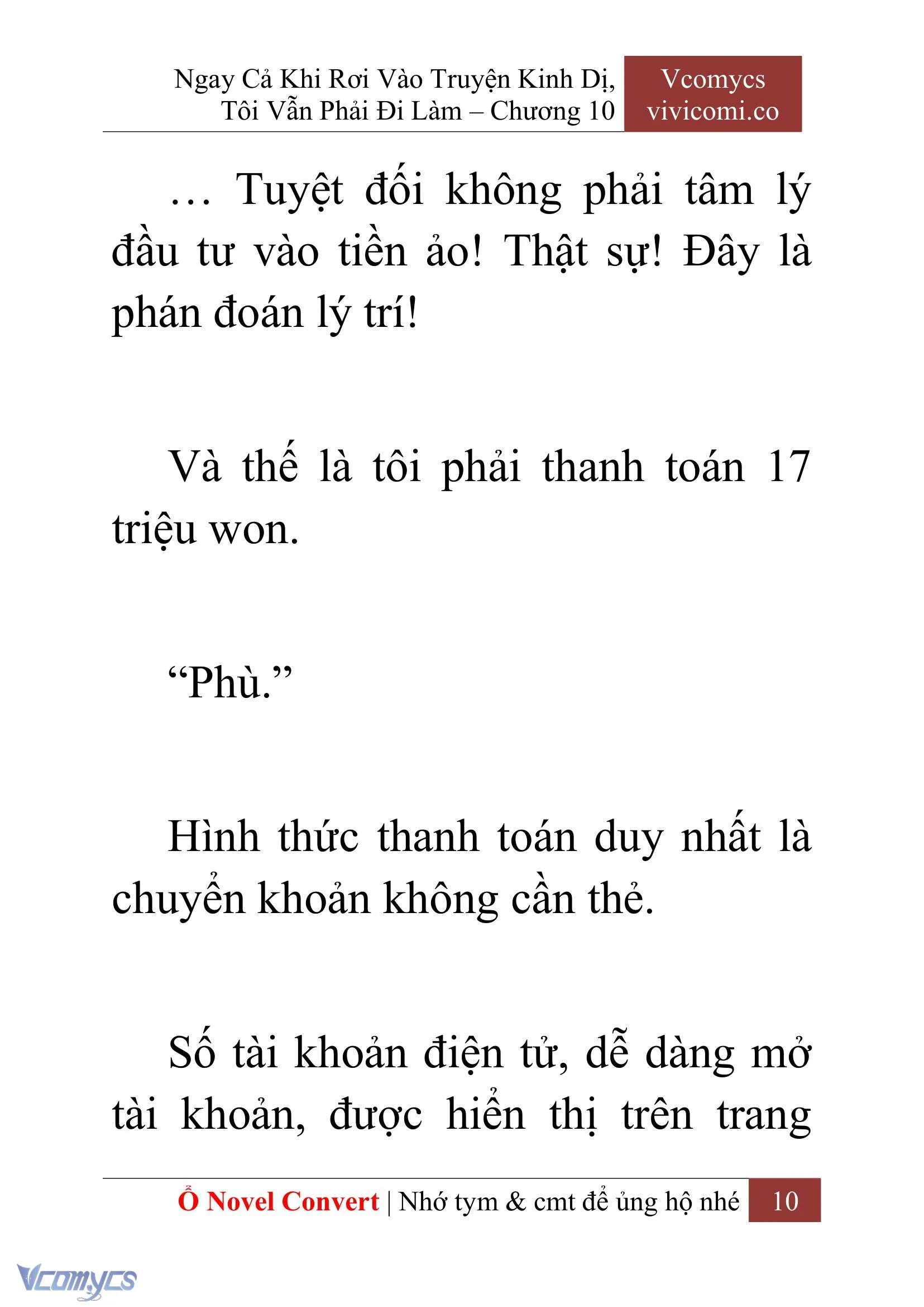 [Novel] Ngay Cả Khi Rơi Vào Truyện Kinh Dị, Tôi Vẫn Phải Đi Làm Chapter  10 - 12