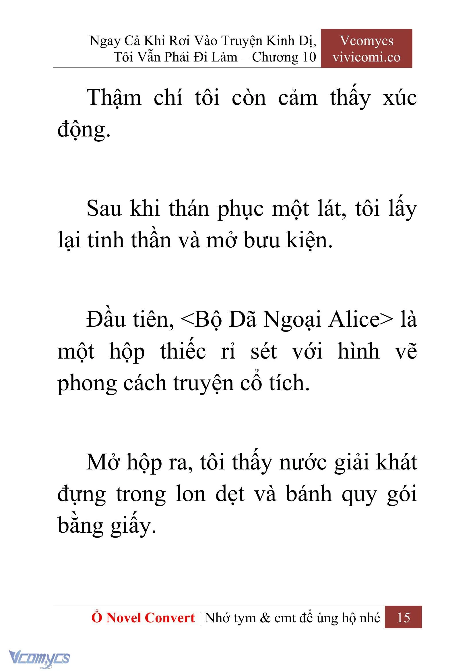 [Novel] Ngay Cả Khi Rơi Vào Truyện Kinh Dị, Tôi Vẫn Phải Đi Làm Chapter  10 - 17