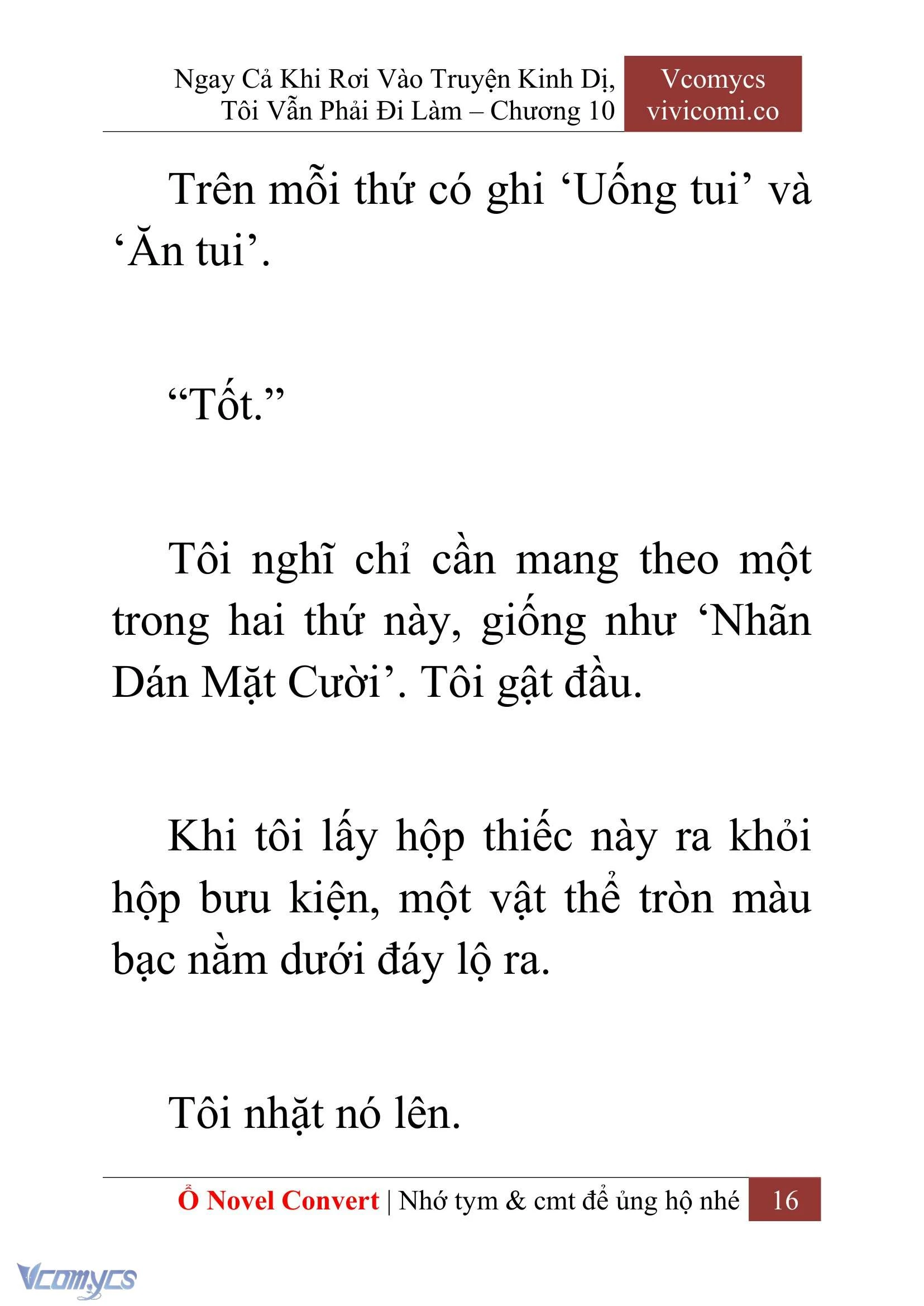 [Novel] Ngay Cả Khi Rơi Vào Truyện Kinh Dị, Tôi Vẫn Phải Đi Làm Chapter  10 - 18