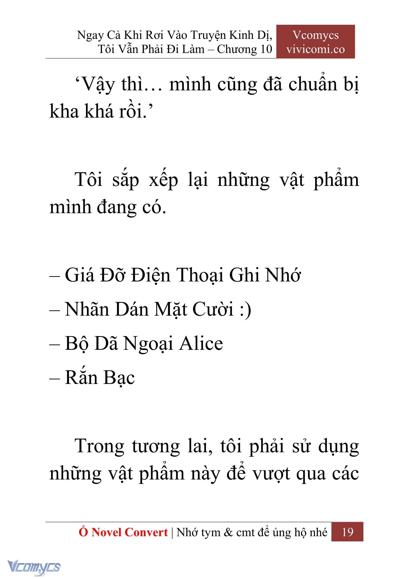 [Novel] Ngay Cả Khi Rơi Vào Truyện Kinh Dị, Tôi Vẫn Phải Đi Làm Chapter  10 - 21