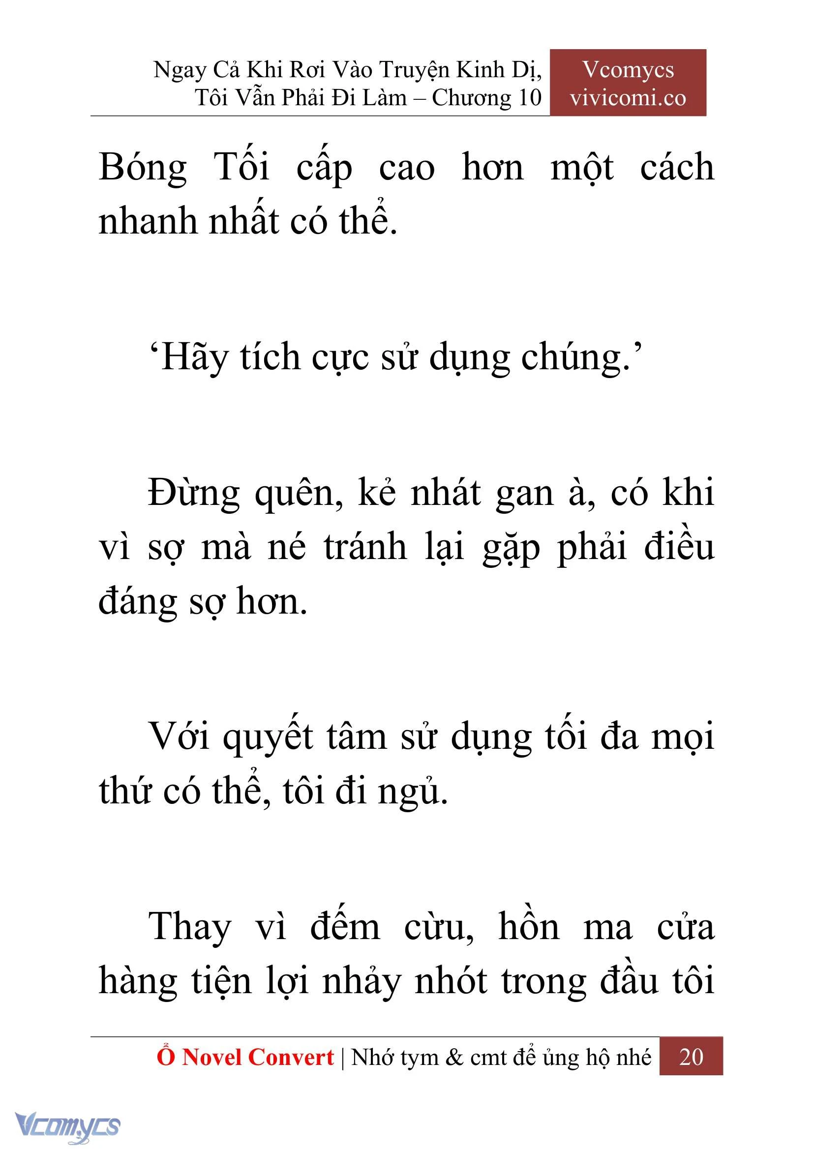 [Novel] Ngay Cả Khi Rơi Vào Truyện Kinh Dị, Tôi Vẫn Phải Đi Làm Chapter  10 - 22
