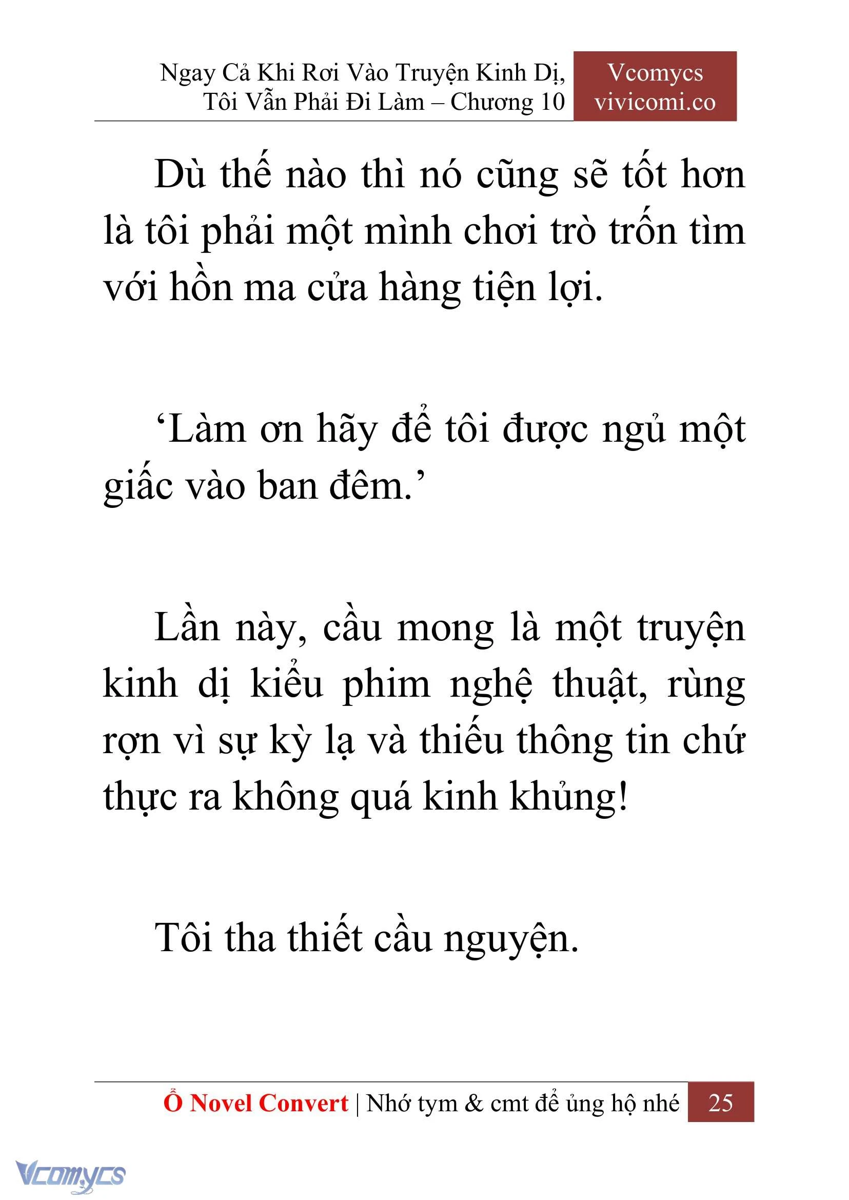 [Novel] Ngay Cả Khi Rơi Vào Truyện Kinh Dị, Tôi Vẫn Phải Đi Làm Chapter  10 - 27