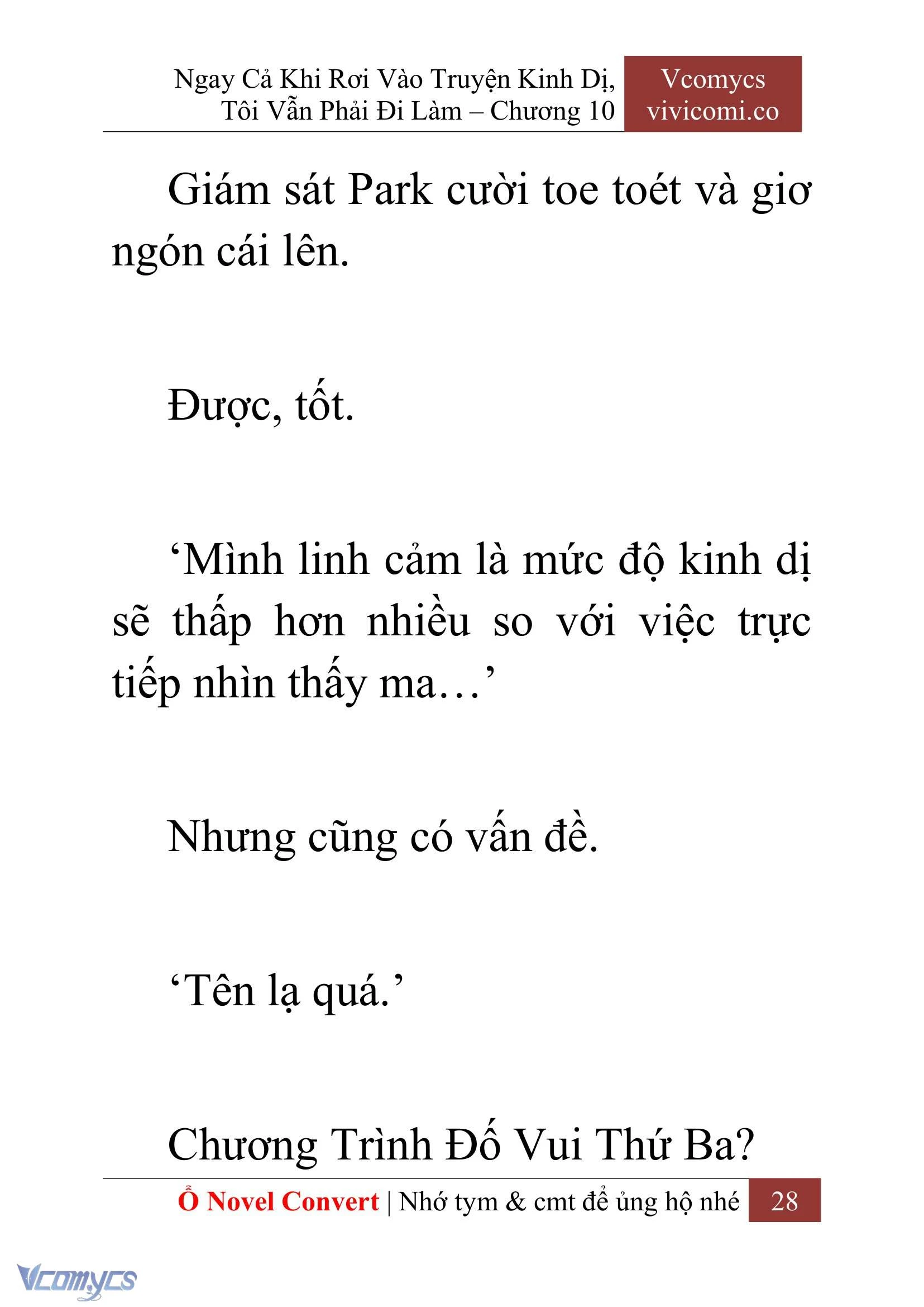 [Novel] Ngay Cả Khi Rơi Vào Truyện Kinh Dị, Tôi Vẫn Phải Đi Làm Chapter  10 - 30