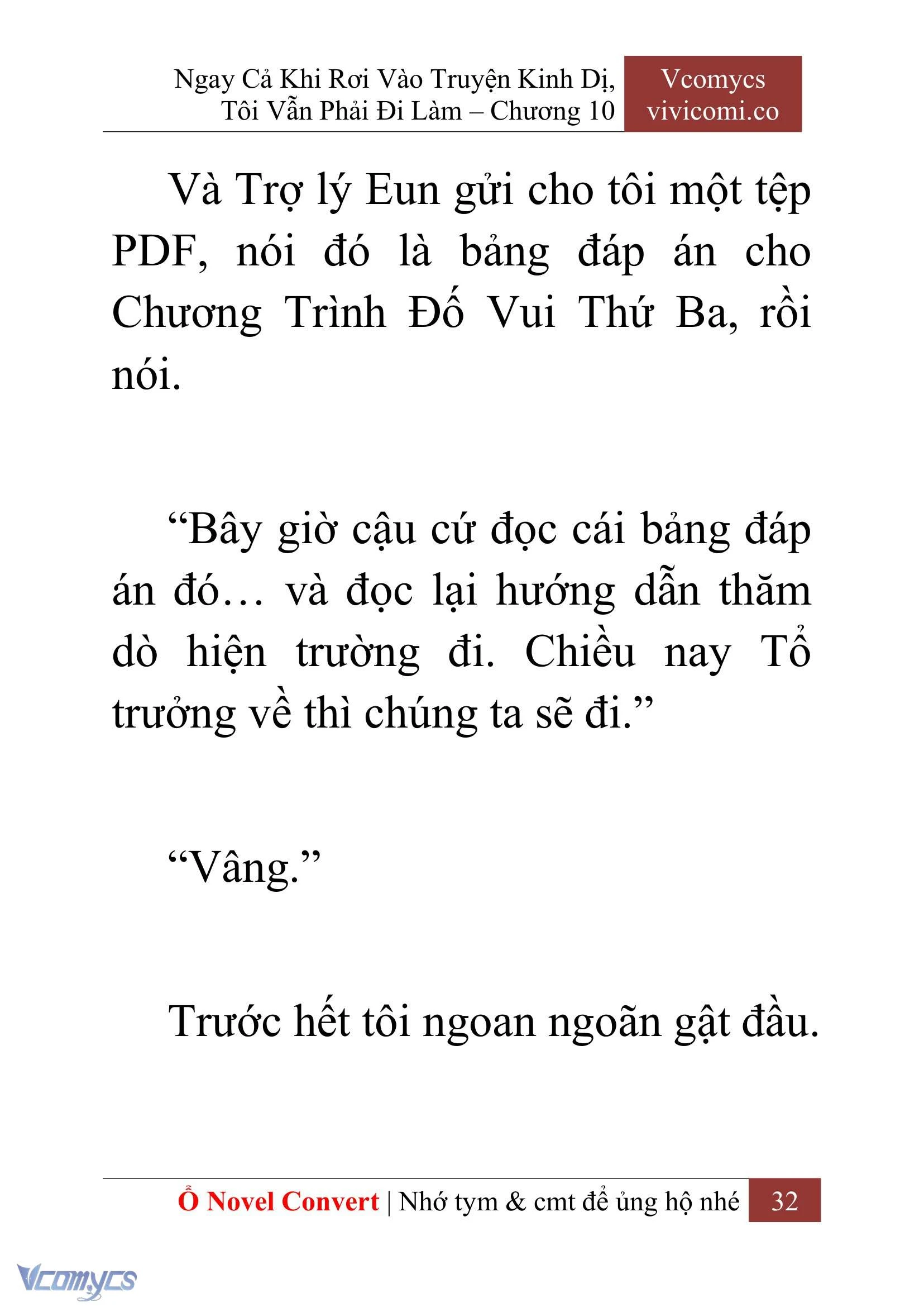 [Novel] Ngay Cả Khi Rơi Vào Truyện Kinh Dị, Tôi Vẫn Phải Đi Làm Chapter  10 - 34