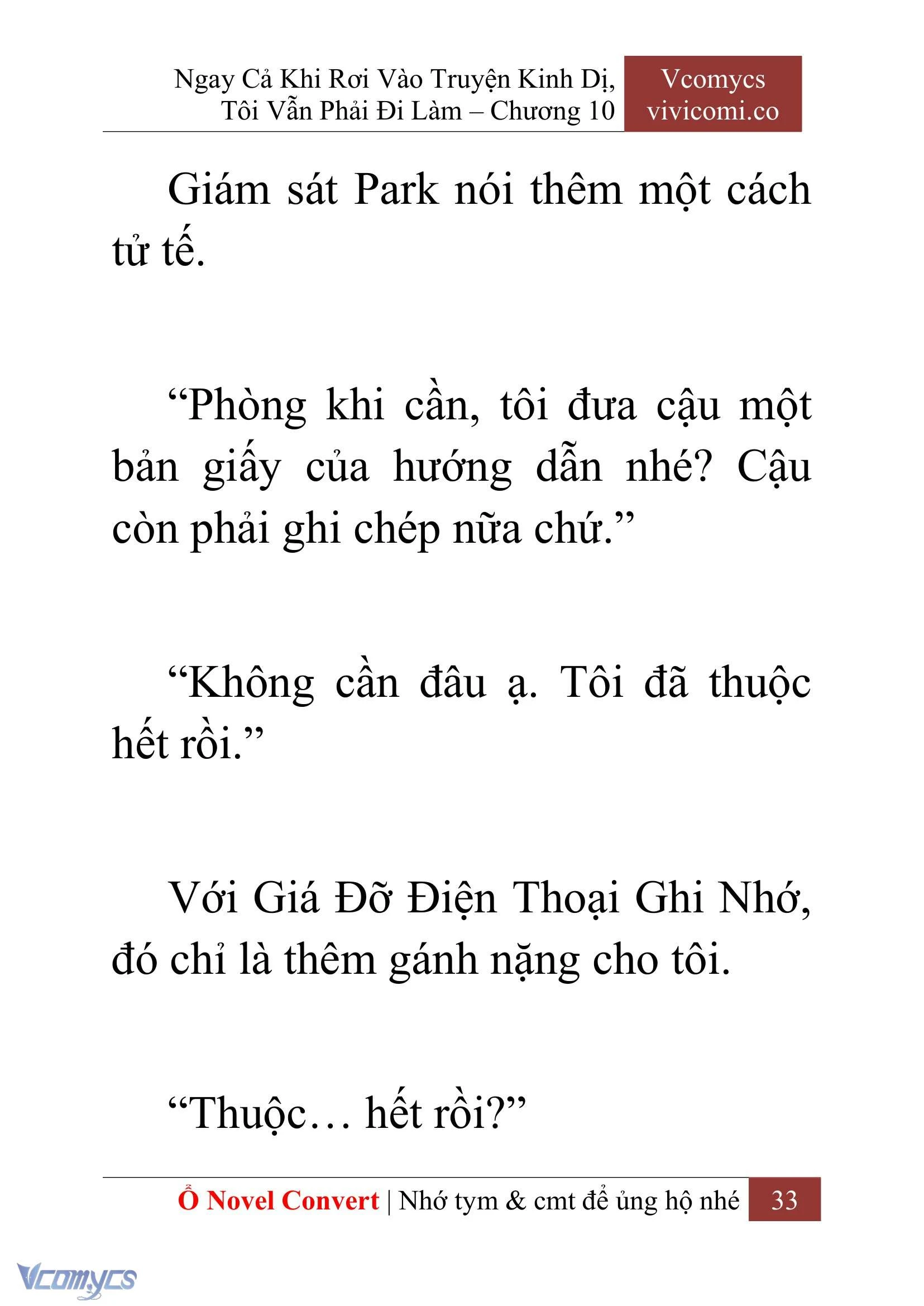 [Novel] Ngay Cả Khi Rơi Vào Truyện Kinh Dị, Tôi Vẫn Phải Đi Làm Chapter  10 - 35