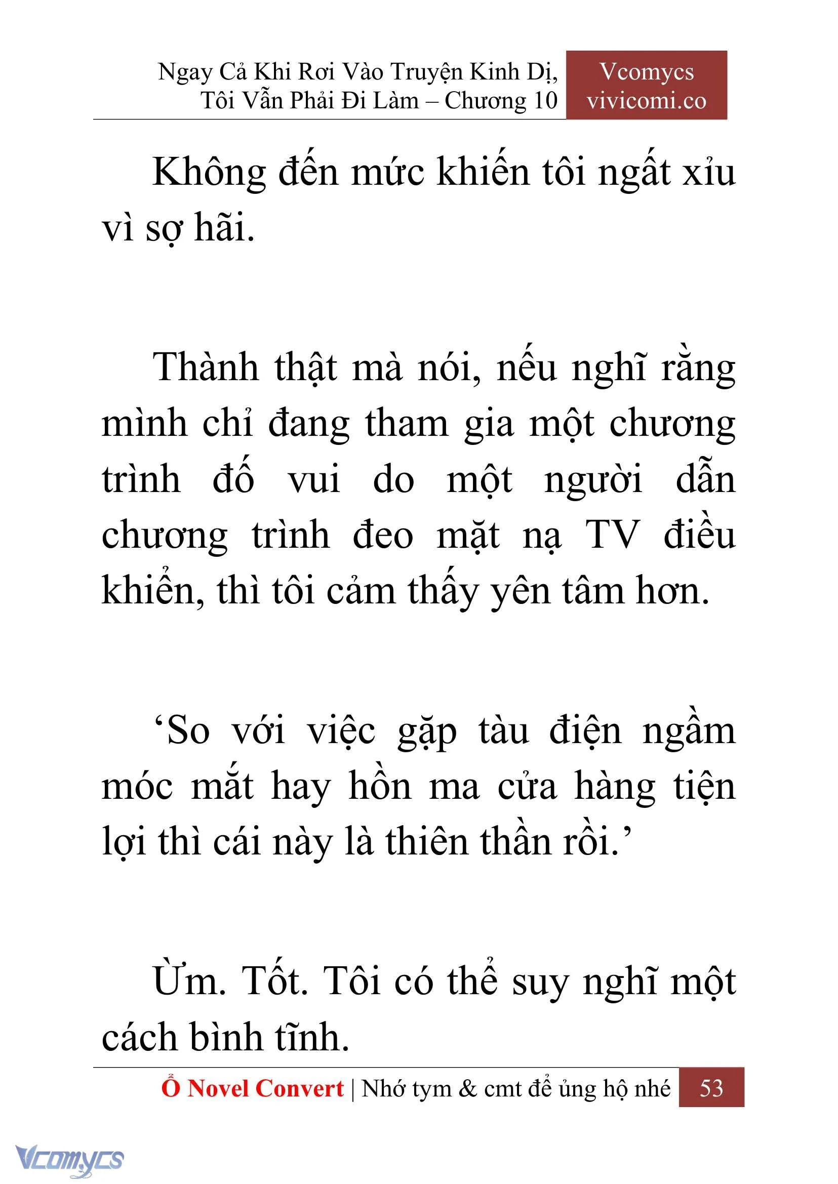 [Novel] Ngay Cả Khi Rơi Vào Truyện Kinh Dị, Tôi Vẫn Phải Đi Làm Chapter  10 - 55